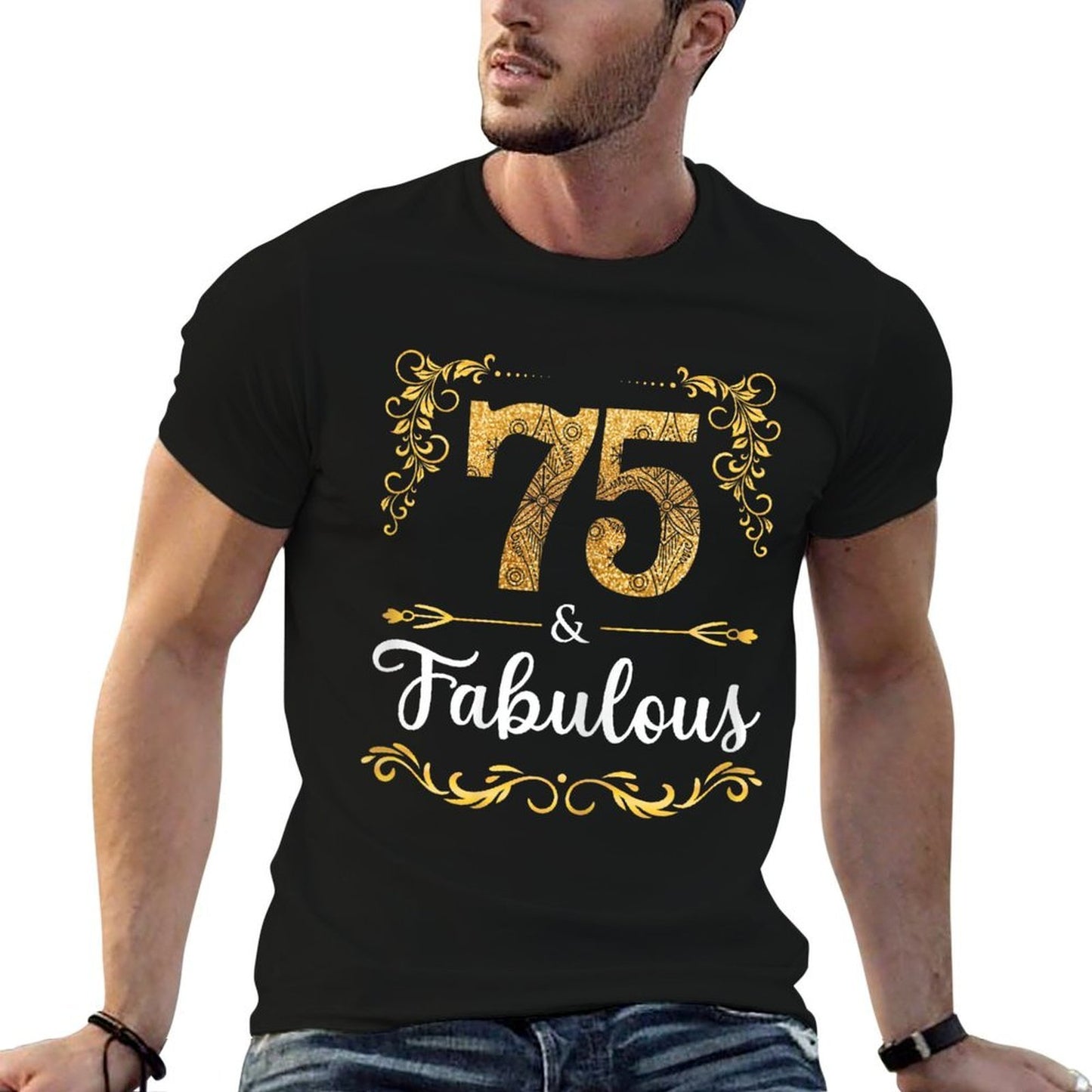 75th Birthday Sweet Women Fabulous Since 1946 Summer-ready Fabric T-Shirt