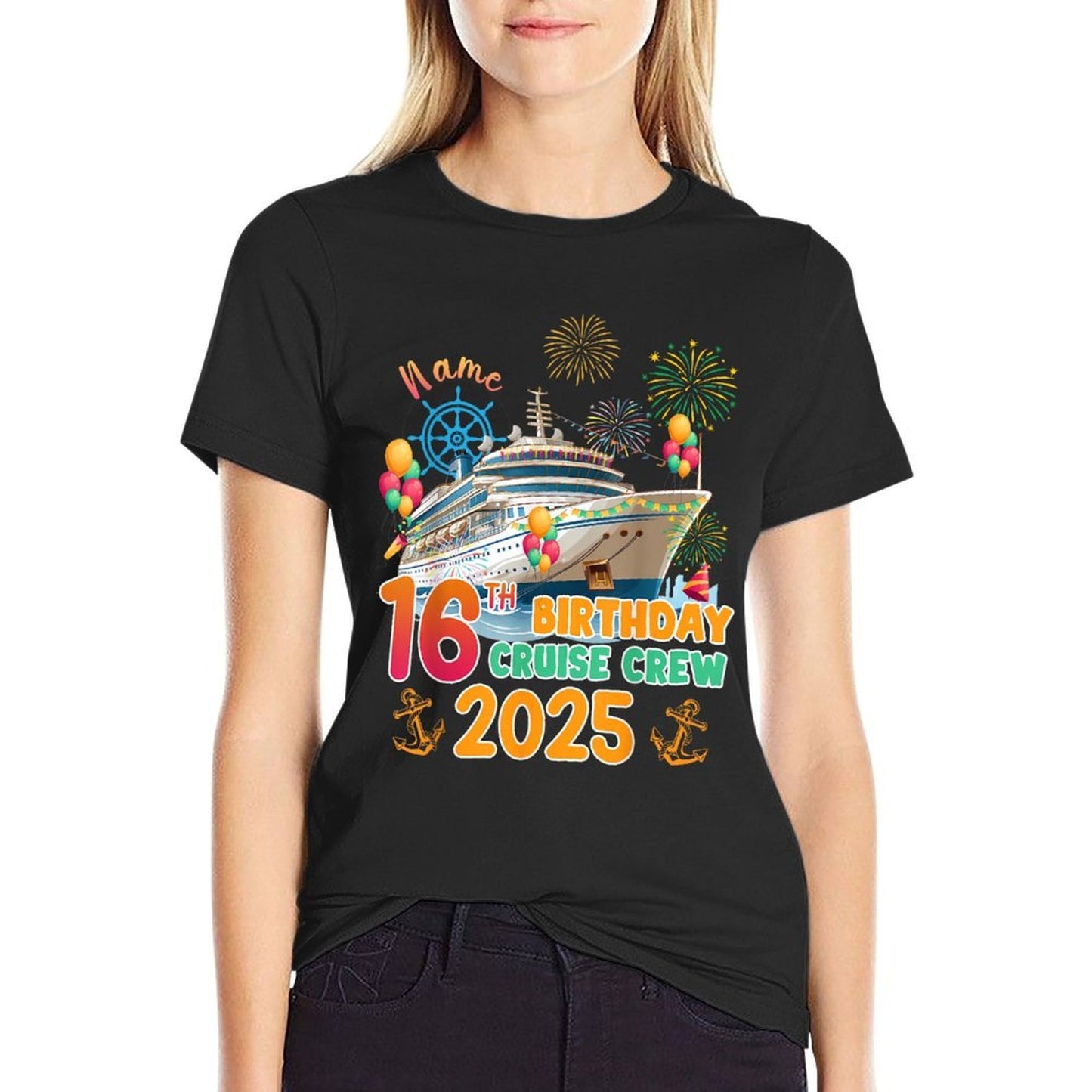16th Birthday Cruise Crew 2025 16 Years Old Cruising Trip Classic T-Shirt