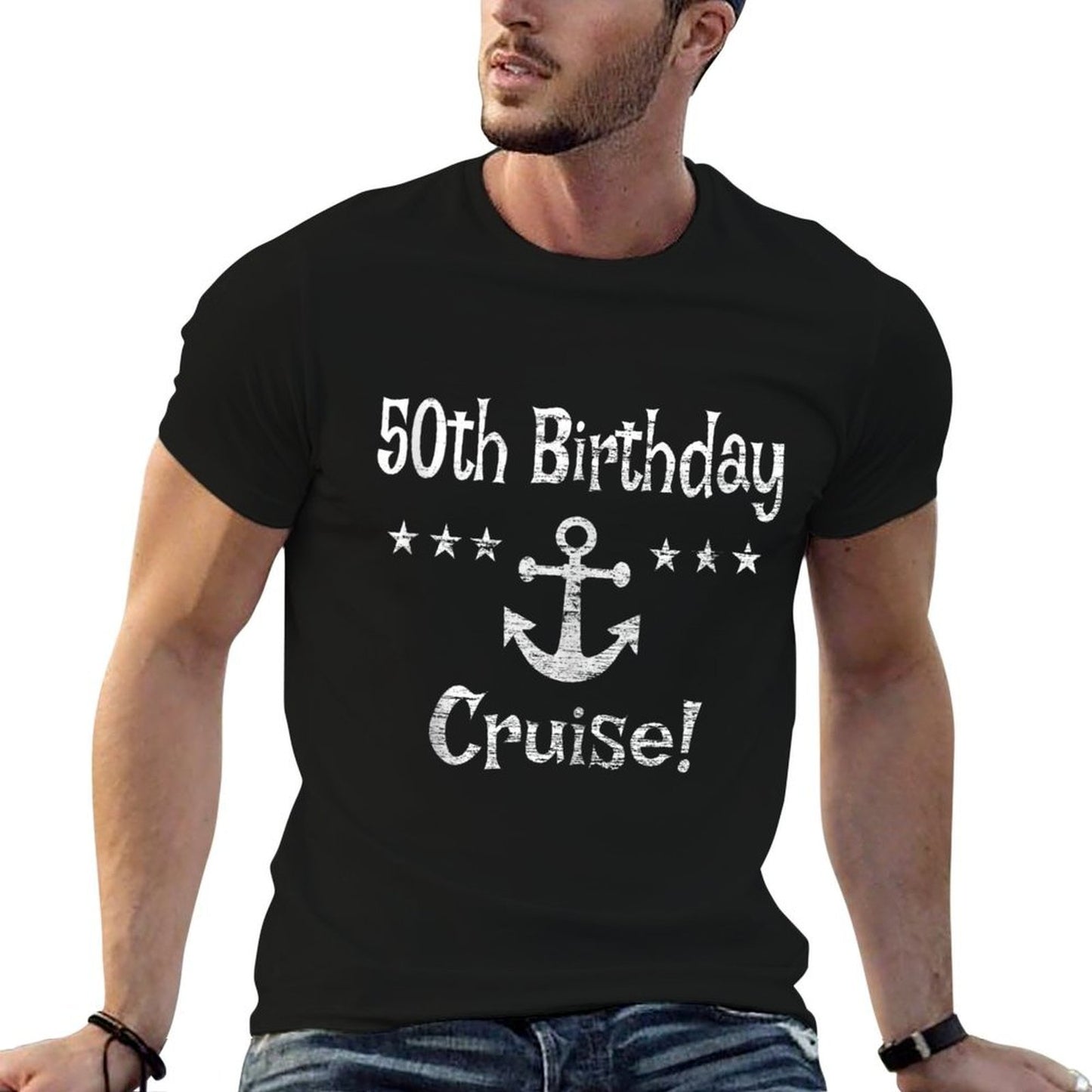 50th Birthday Cruise - Cruise Boat Vacation Gift Easy-care T-Shirt