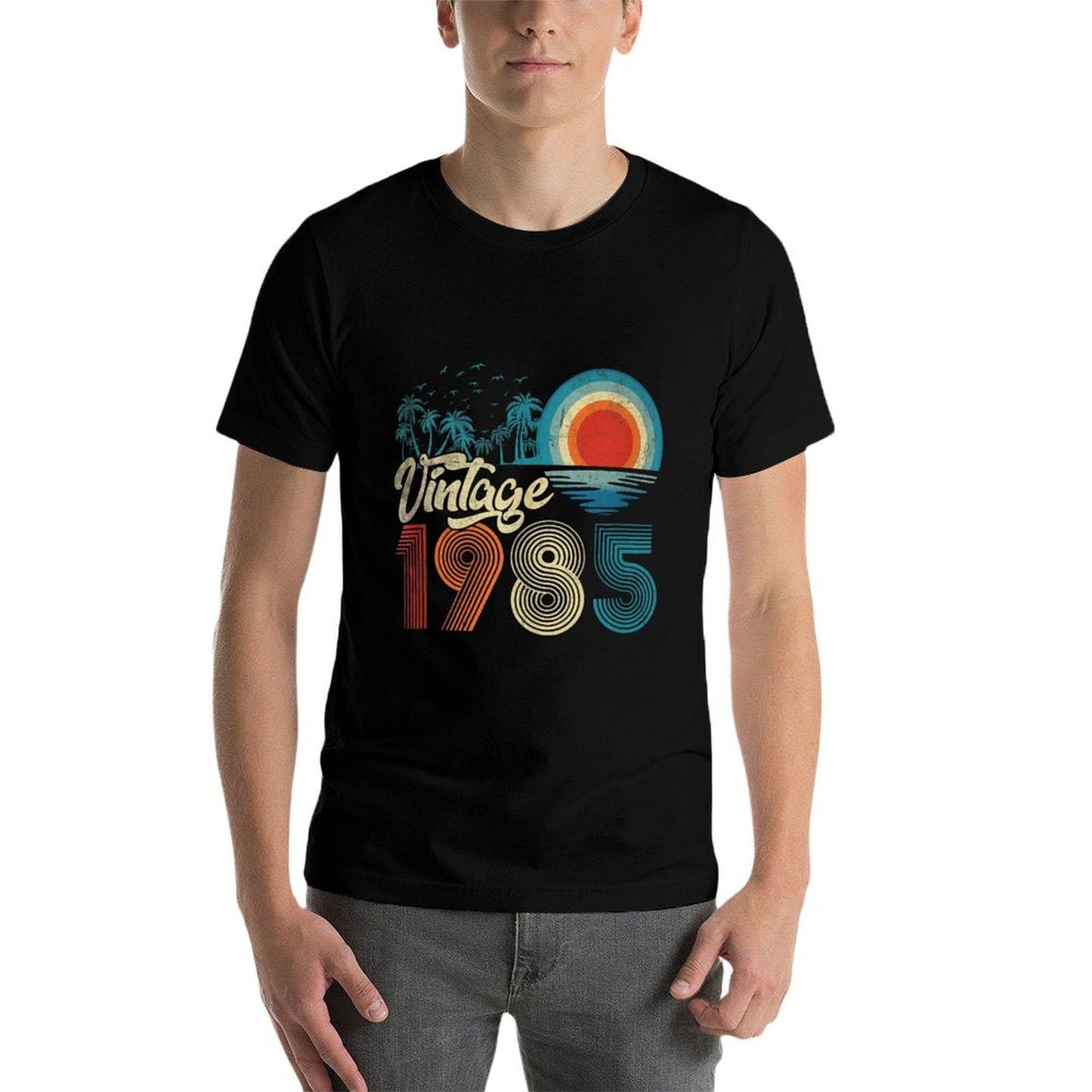 40 Years Old Gift Men Women Vintage 1985 40th Birthday Retro Versatile T-Shirt