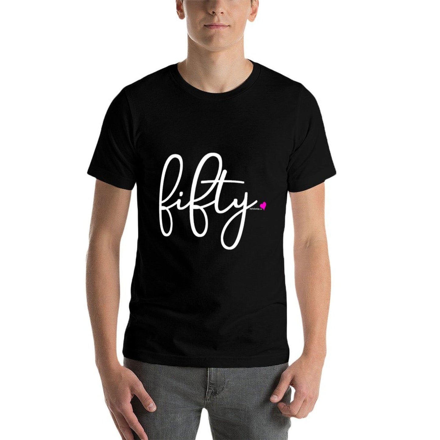 50th Birthday Gift Ideas for Her Women Fifty Rolled Sleeves T-Shirt