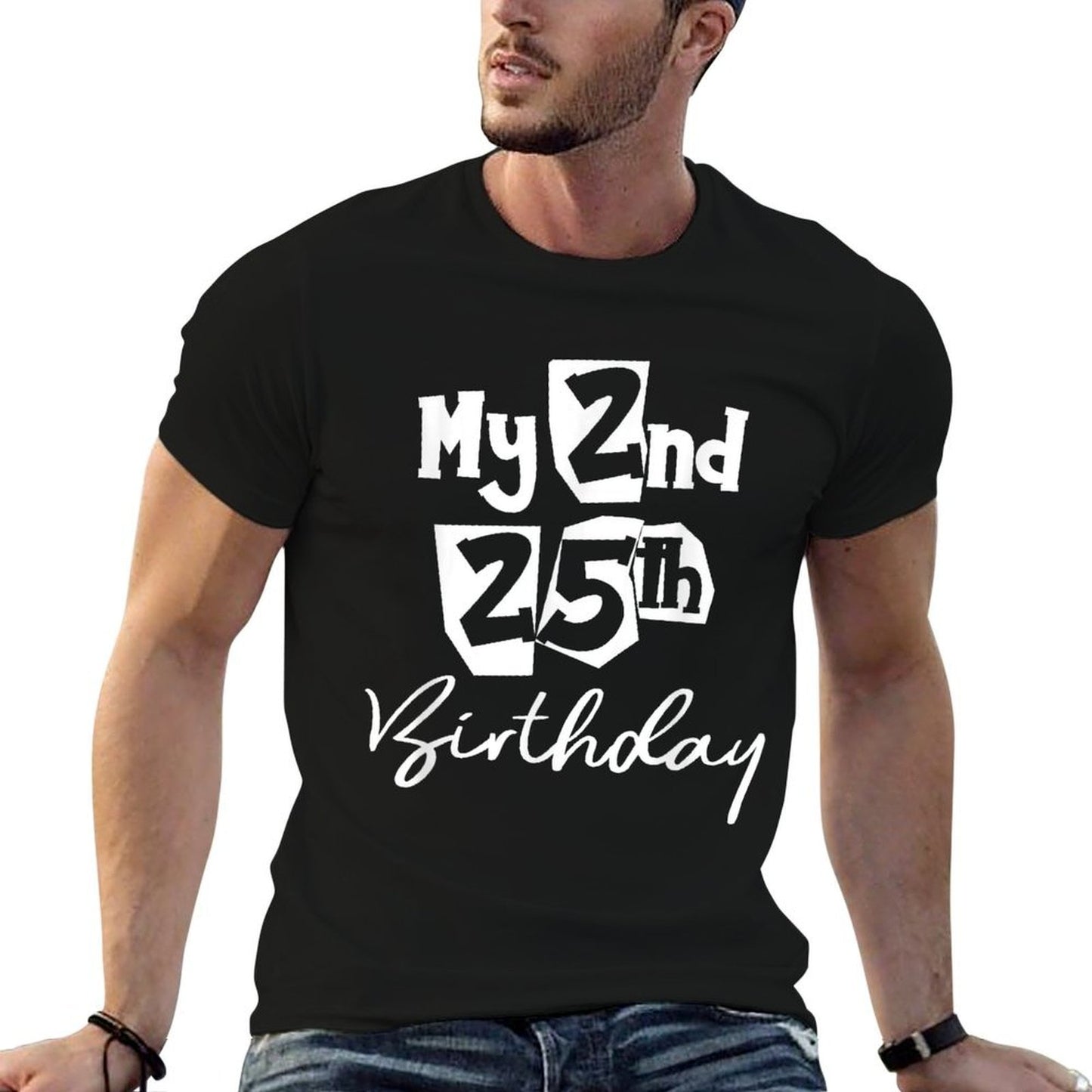 50 Years Old Bday 1971 50th Birthday My 2nd 25th Birthday Vintage-inspired T-Shirt