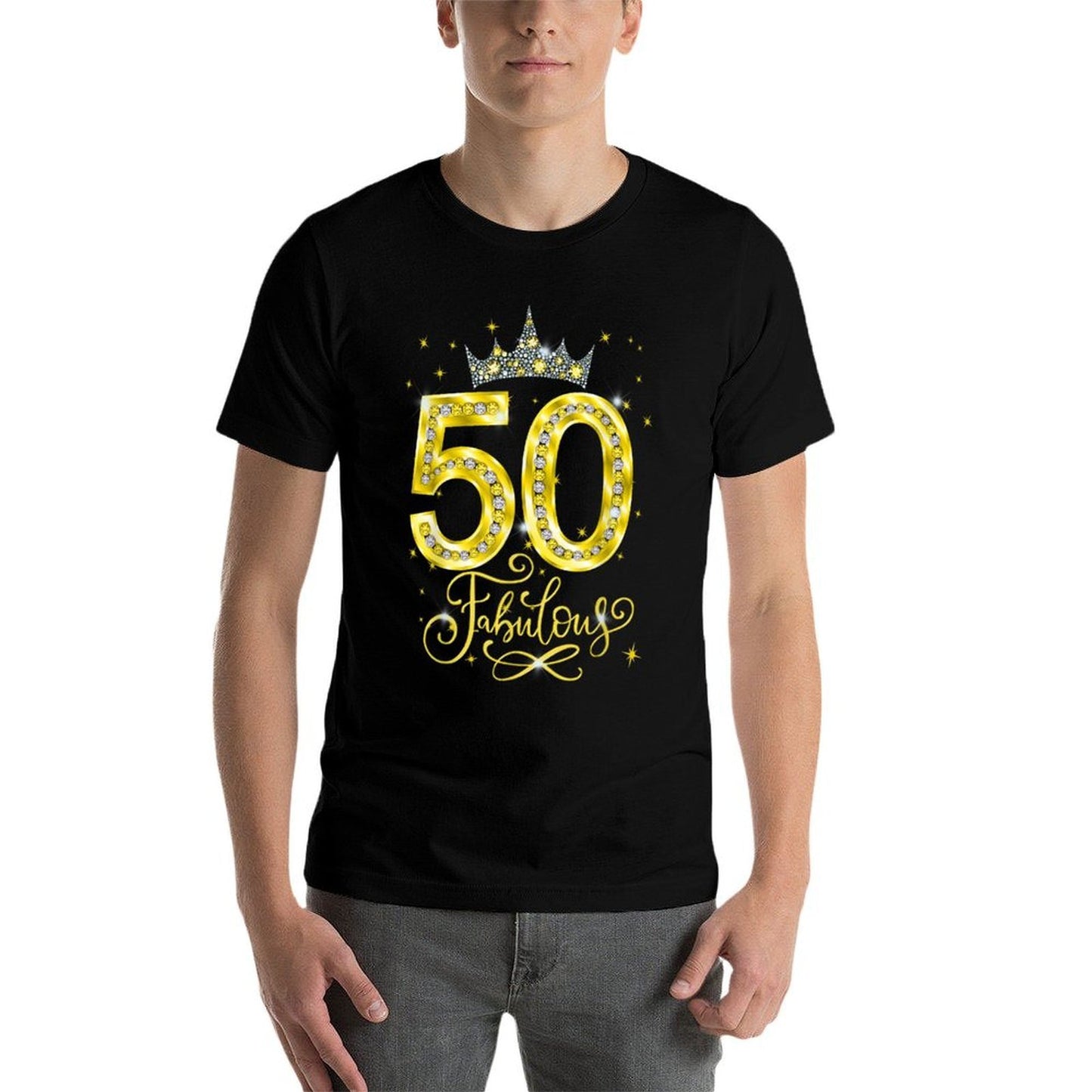 50 Year Old Gifts 50th Birthday Queen Diamond Heels Crown Moisture-wicking T-Shirt