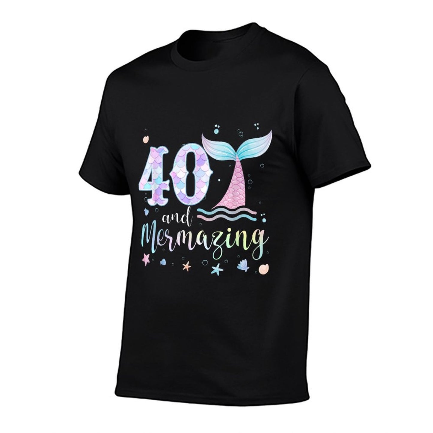 40th Birthday Mermaid Mermazing 40 Years Old Bday Durable T-Shirt