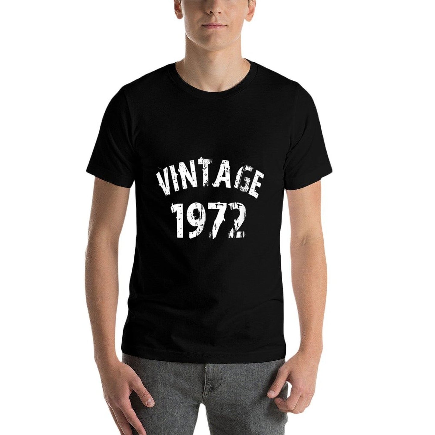 Vintage 1971, Est 1971, Distressed Retro 50th Birthday Cotton T-Shirt