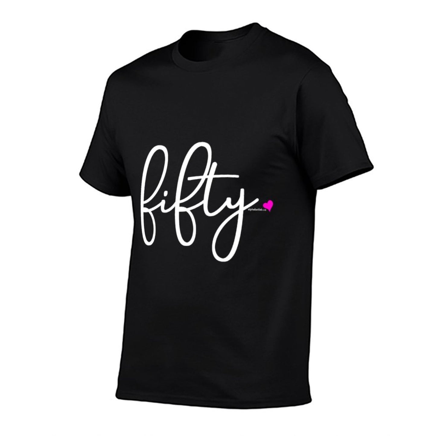 50th Birthday Gift Ideas for Her Women Fifty Rolled Sleeves T-Shirt