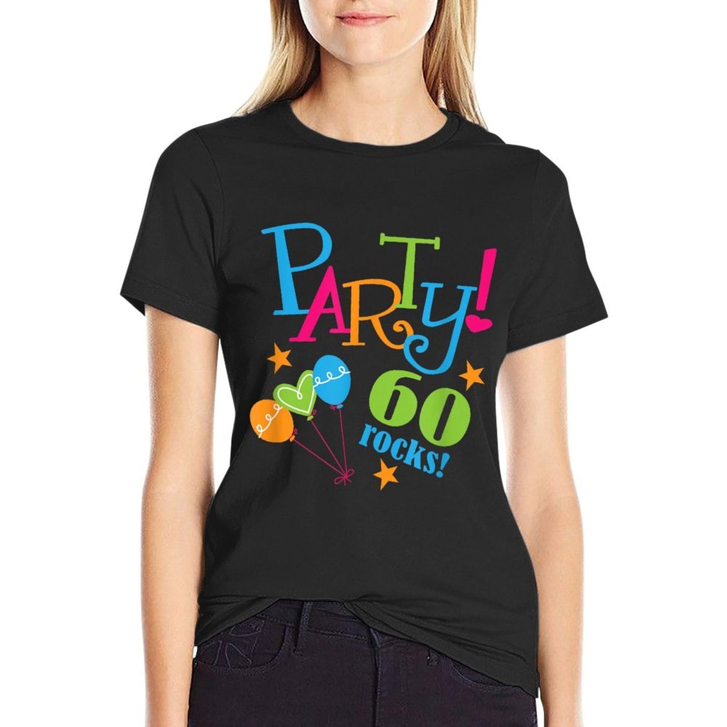 60th Birthday Funny 60 Rocks Party Photo Affordable Price T-Shirt