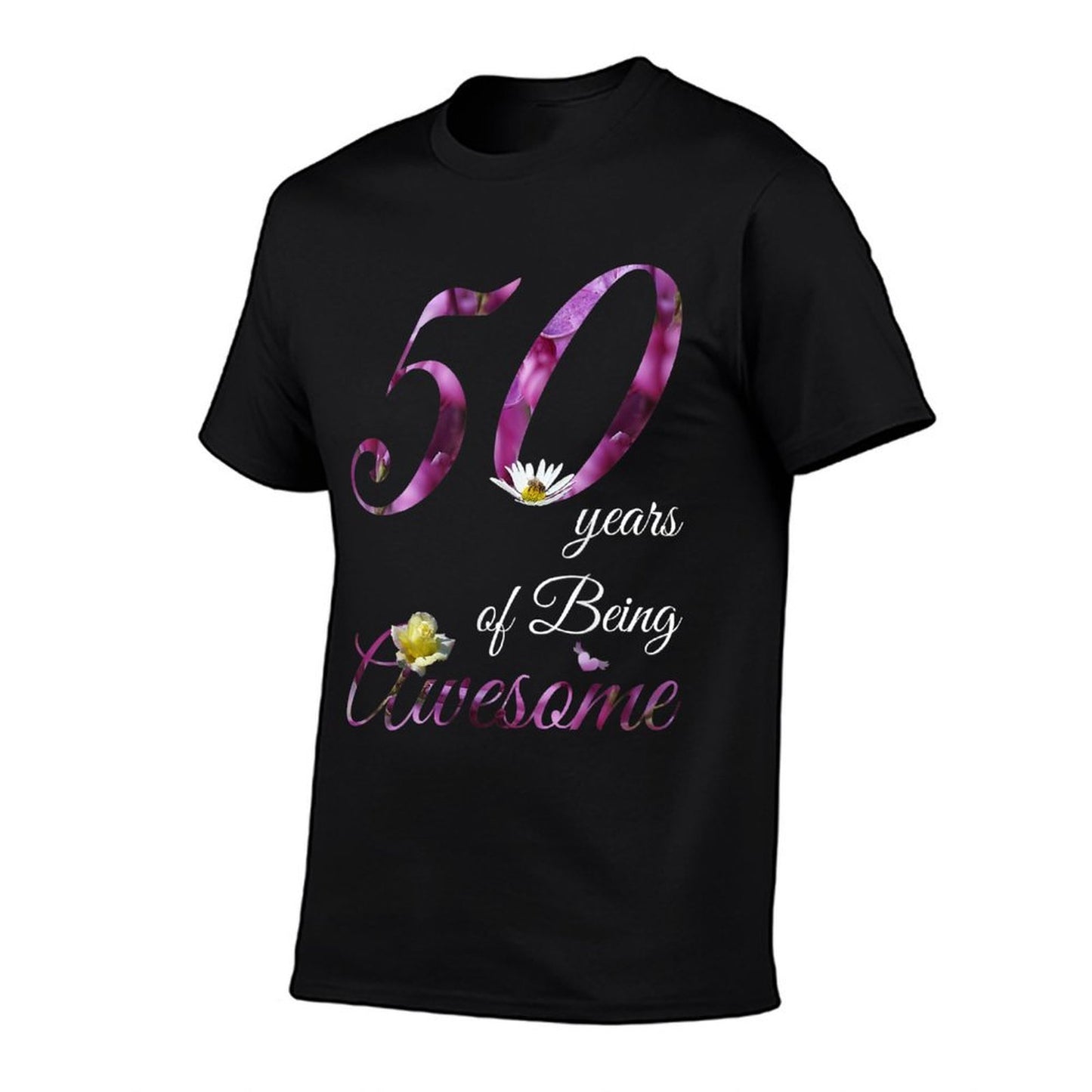 50 Year Old Awesome Floral 1973 50th Birthday Gift Graphic-printed T-Shirt