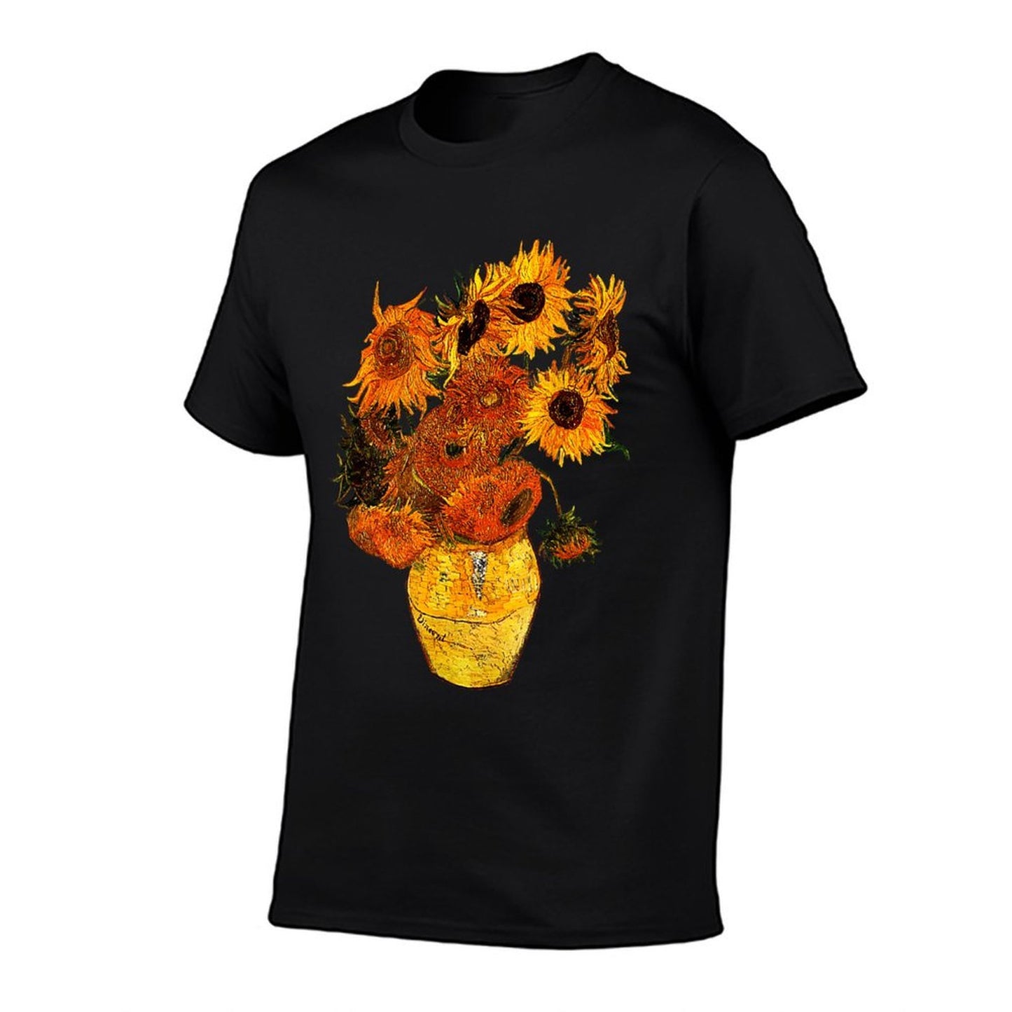 Van Gogh Sunflowers Vintage Yellow Flowers Art Painting Odor-resistant T-Shirt