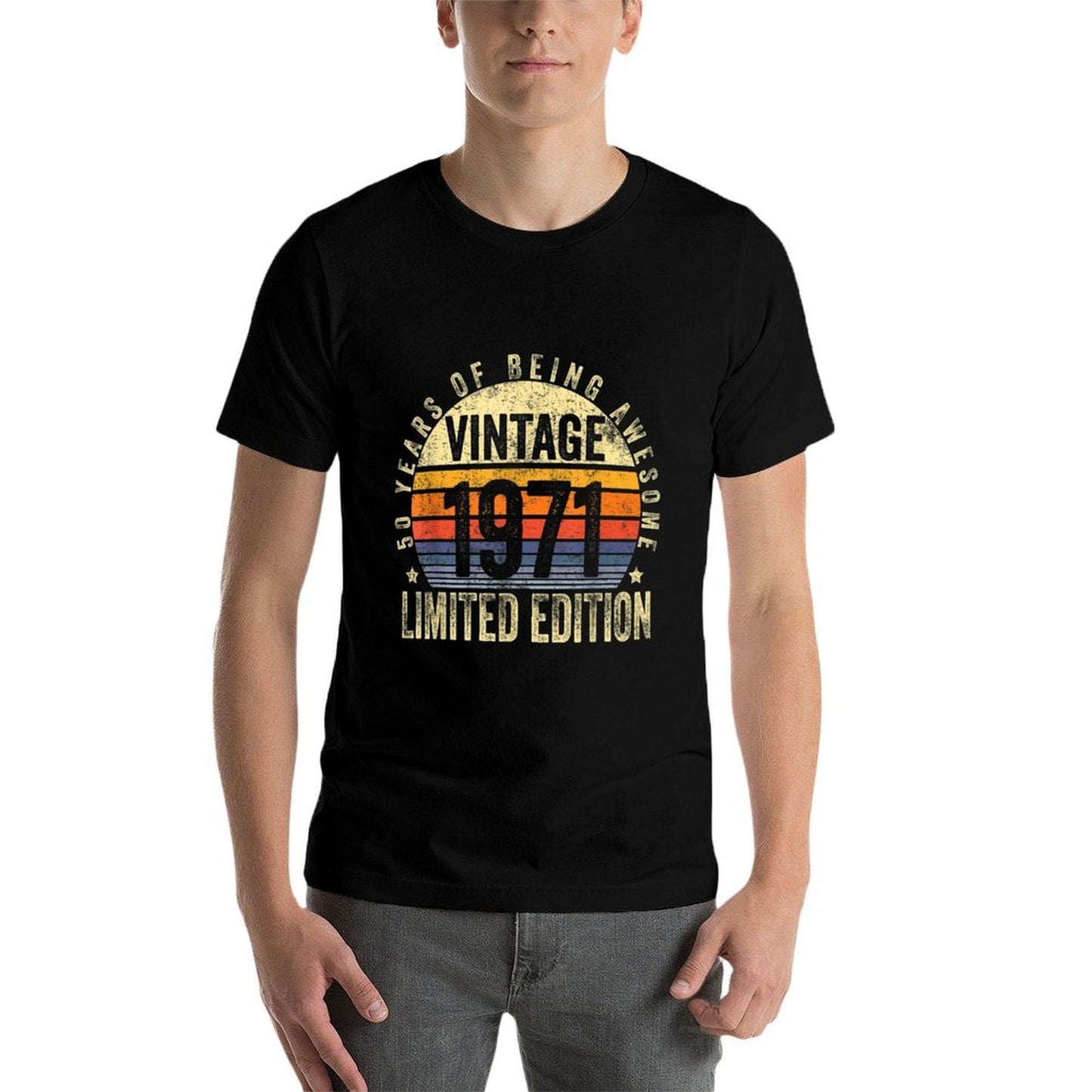 50 Year Old Gifts Vintage 1971 Limited Edition 50th Birthday High-quality Stitching T-Shirt