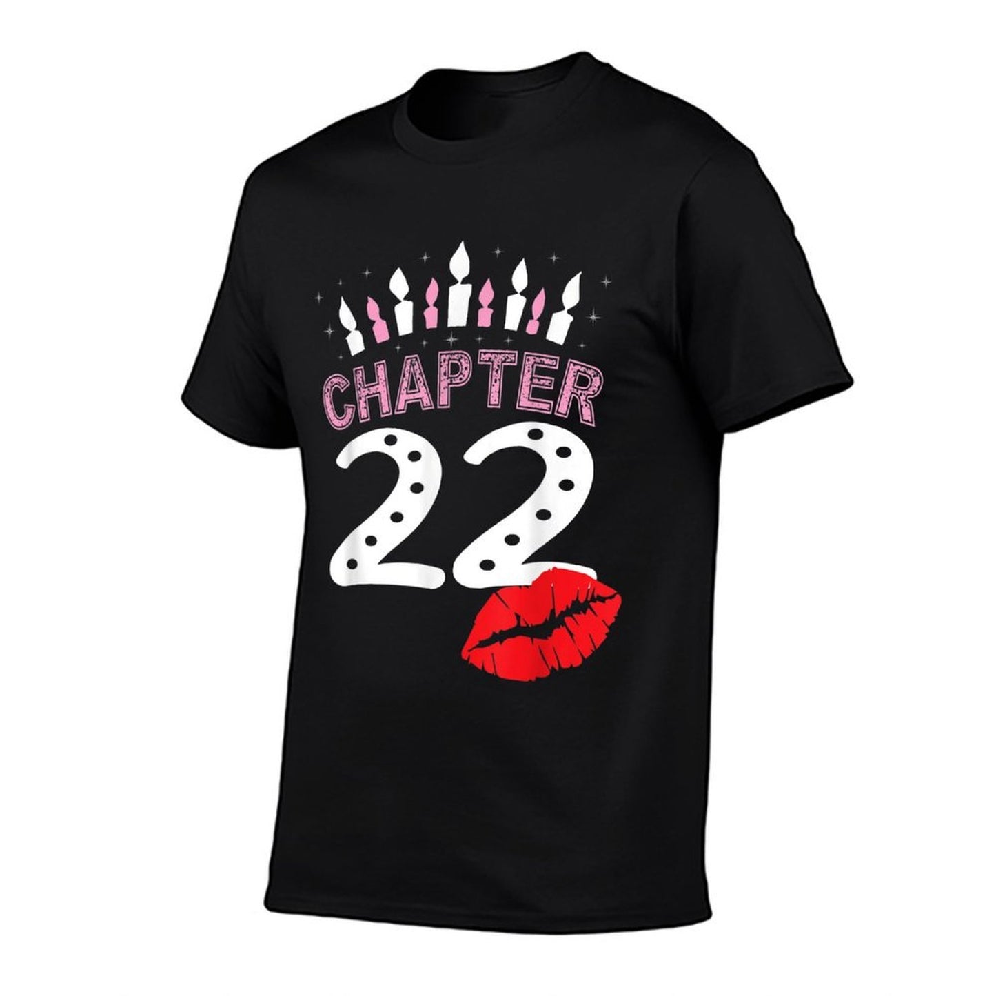 22nd Birthday Women Lips Tshirt Chapter 22 Years Old Gift Fade-proof Color T-Shirt