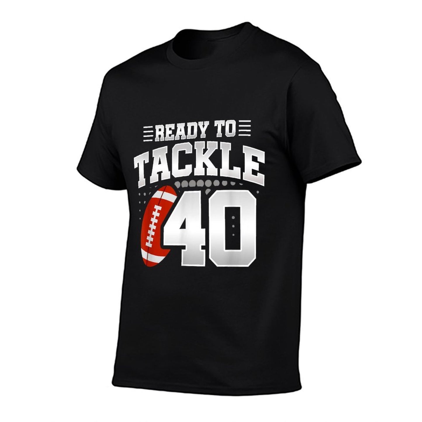40th Birthday - Football Birthday Party - 40th Birthday Polyester Blend T-Shirt