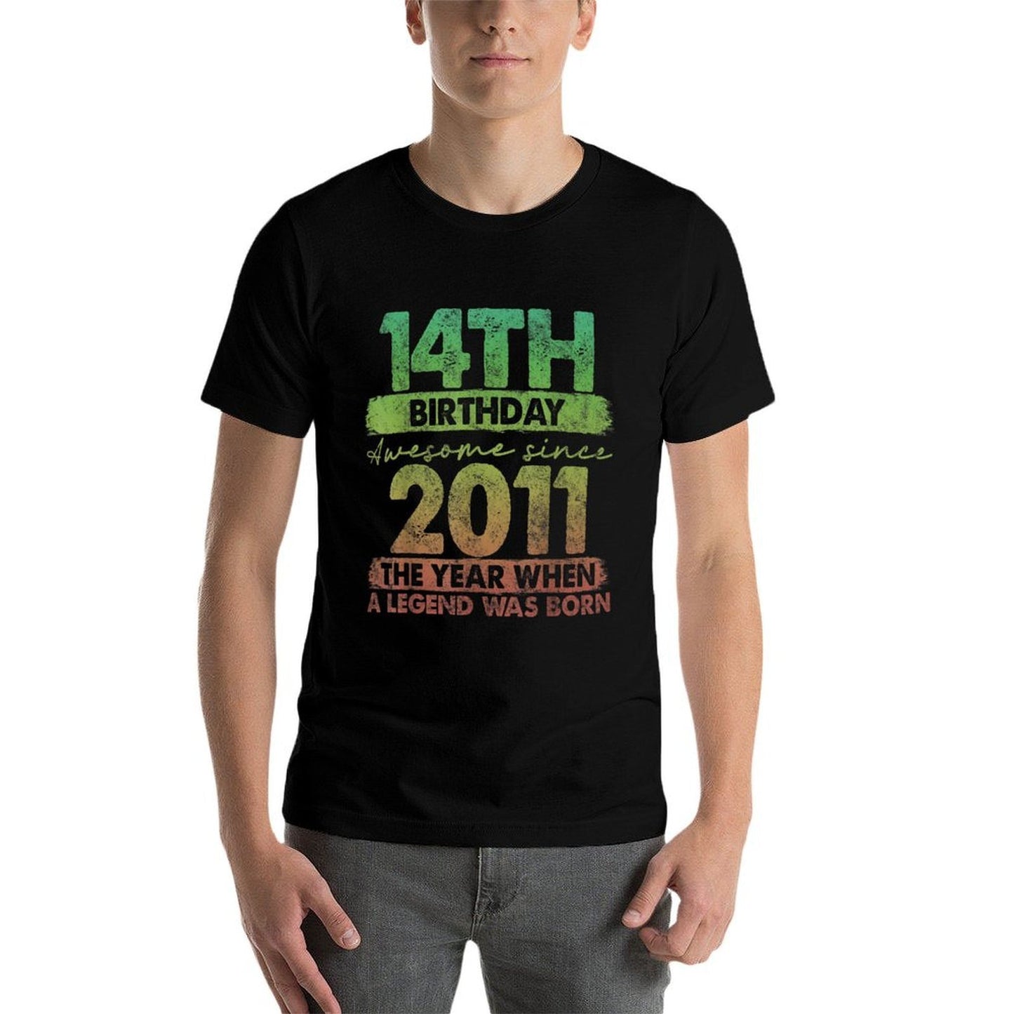 14 Year Old Gifts Vintage 2011 Limited Edition 14th Birthday Cotton T-Shirt