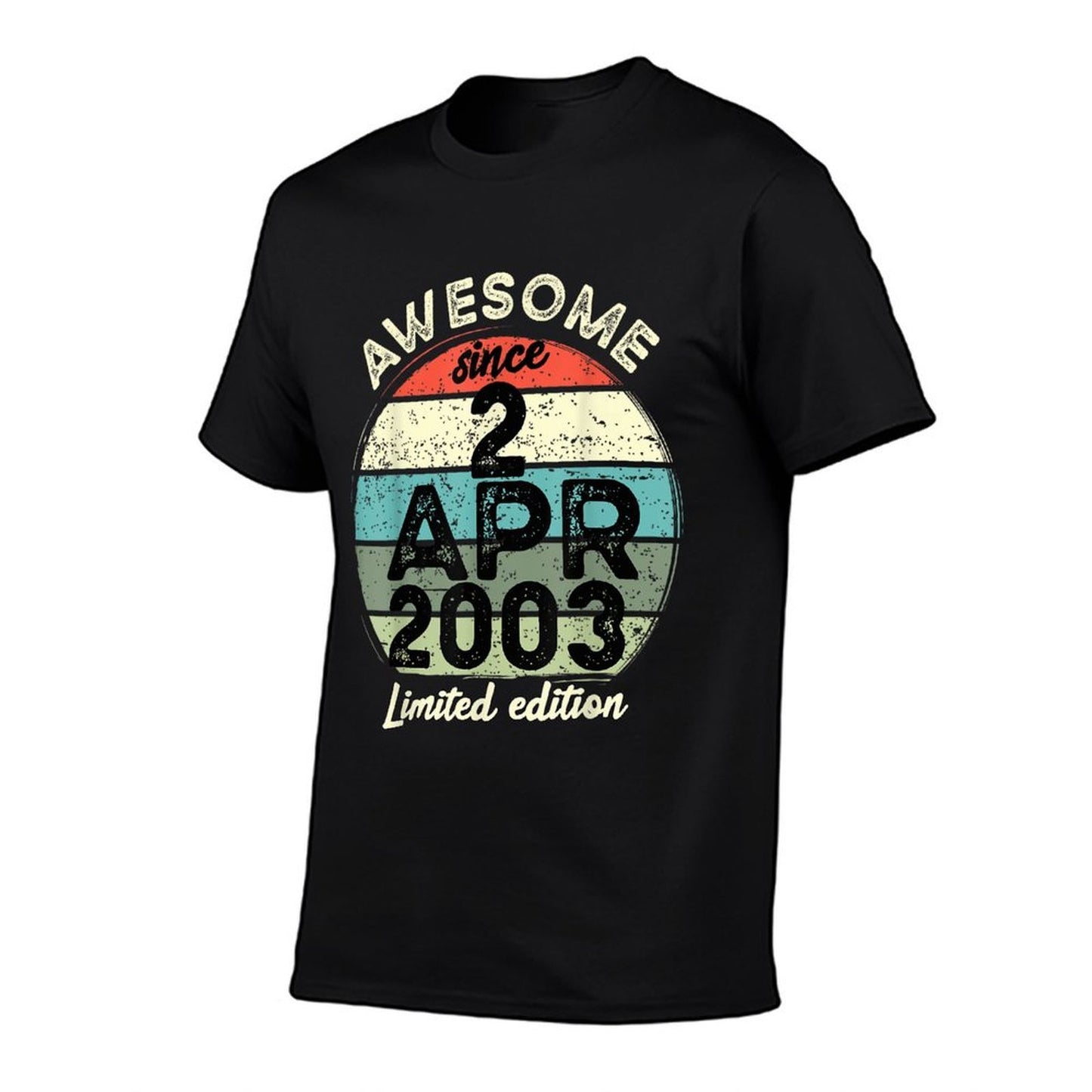 20 Year Old Birthday 2 April 2003 20th Birthday Affordable Price T-Shirt