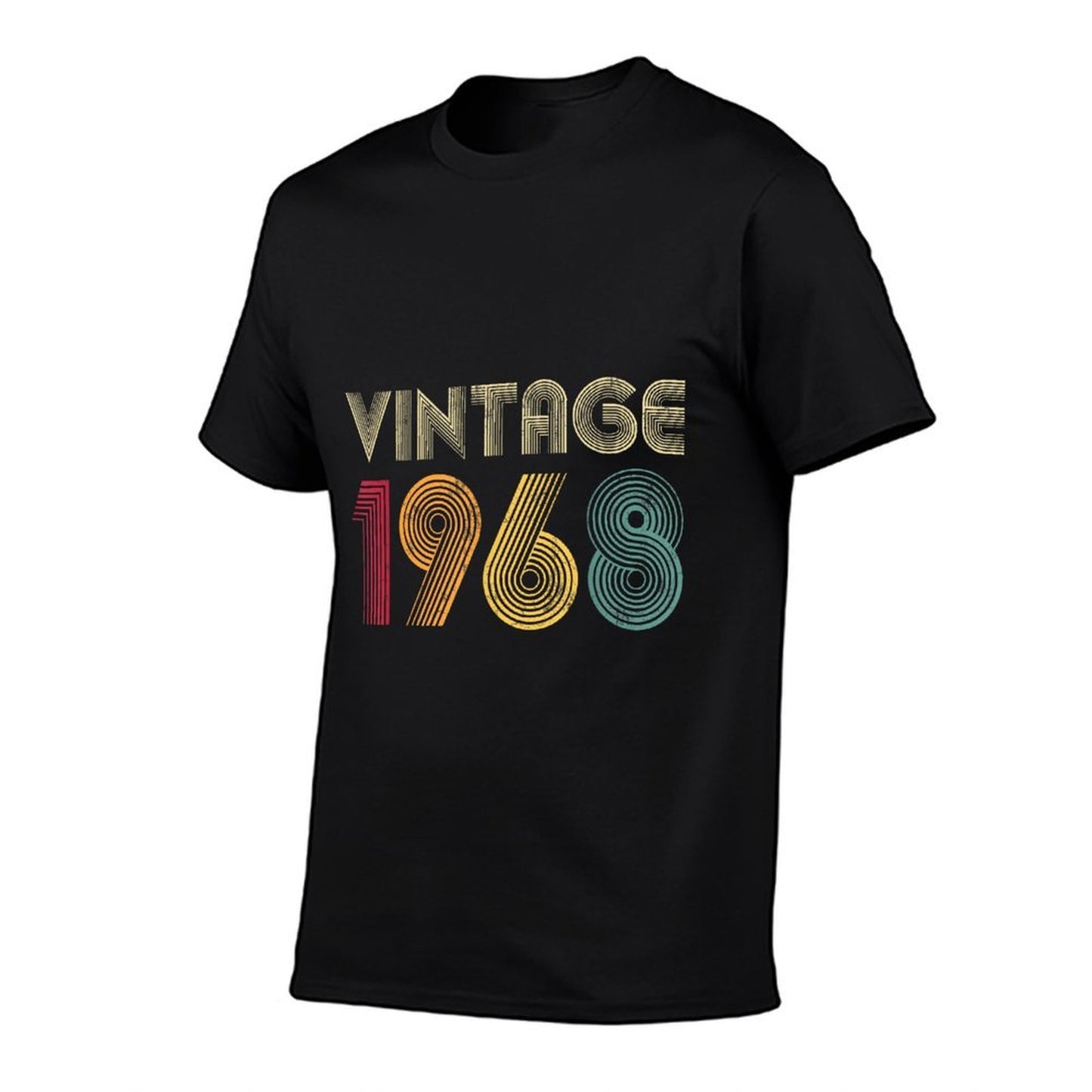 57th Birthday Gift 1968 Vintage Men Women 57 Years Old High-quality Stitching T-Shirt