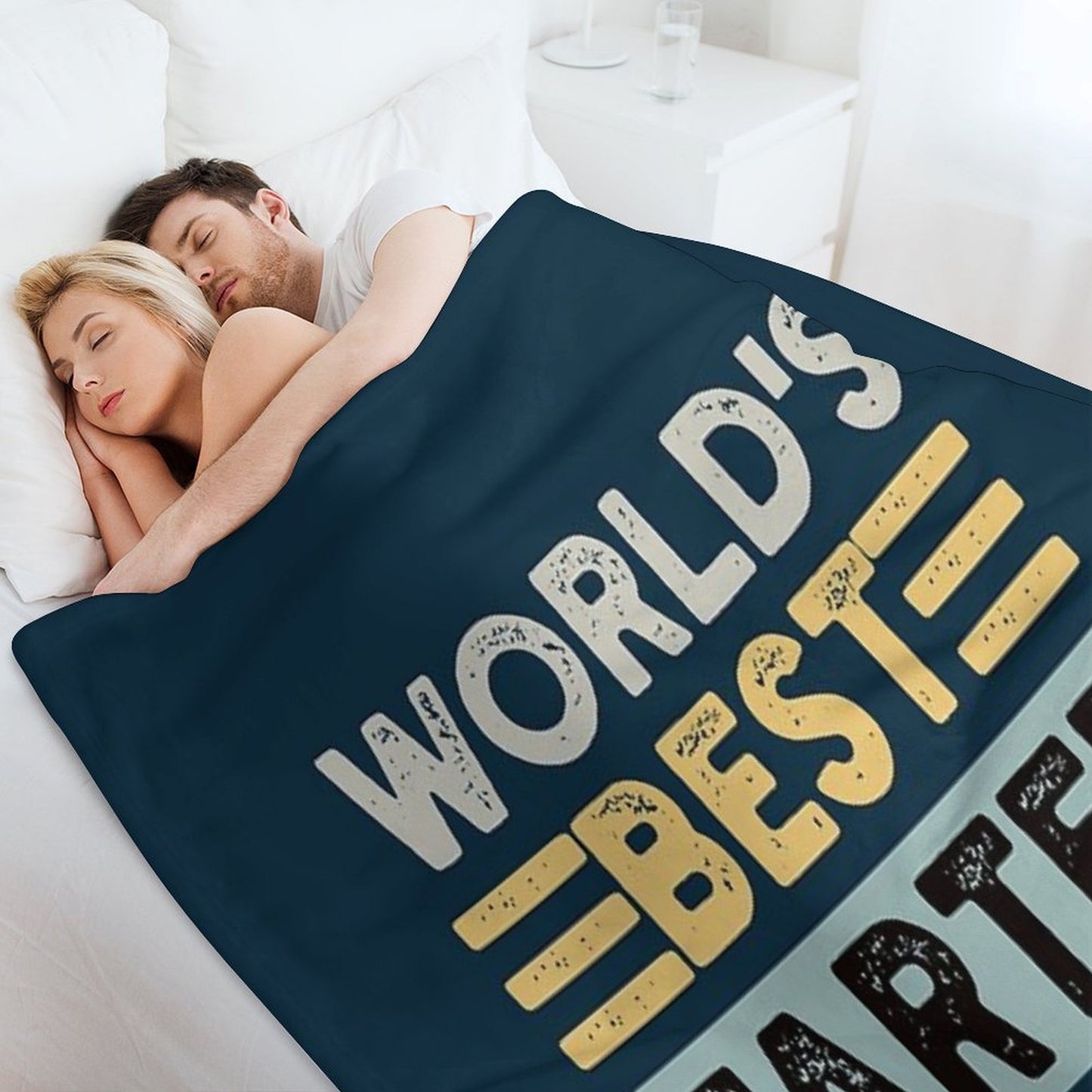 World's Best Farter I Mean Father Father's Day Joke Machine-washable Throw Blanket