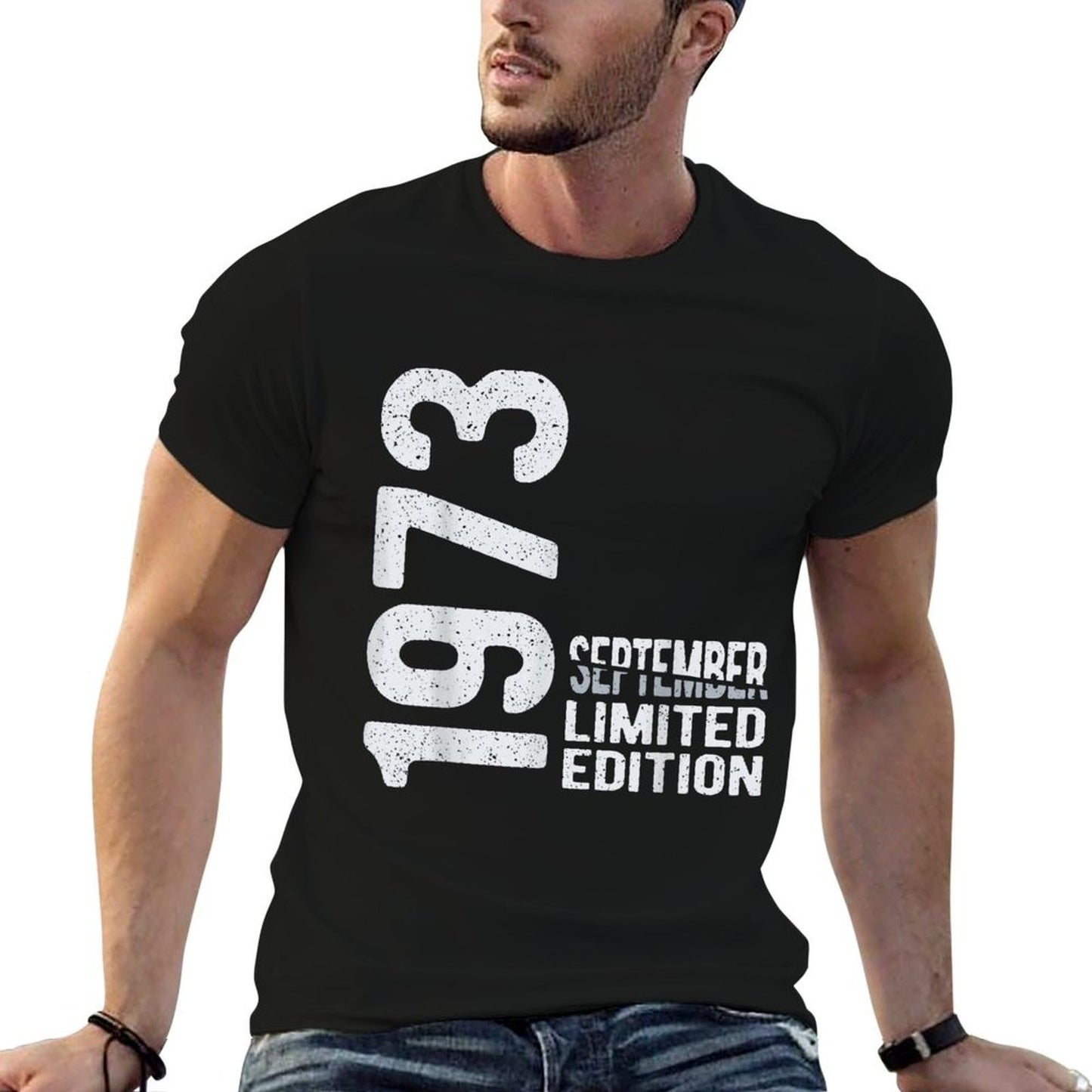 1973 September 50th Birthday 50th Retro Vintage Birth Stretchy T-Shirt