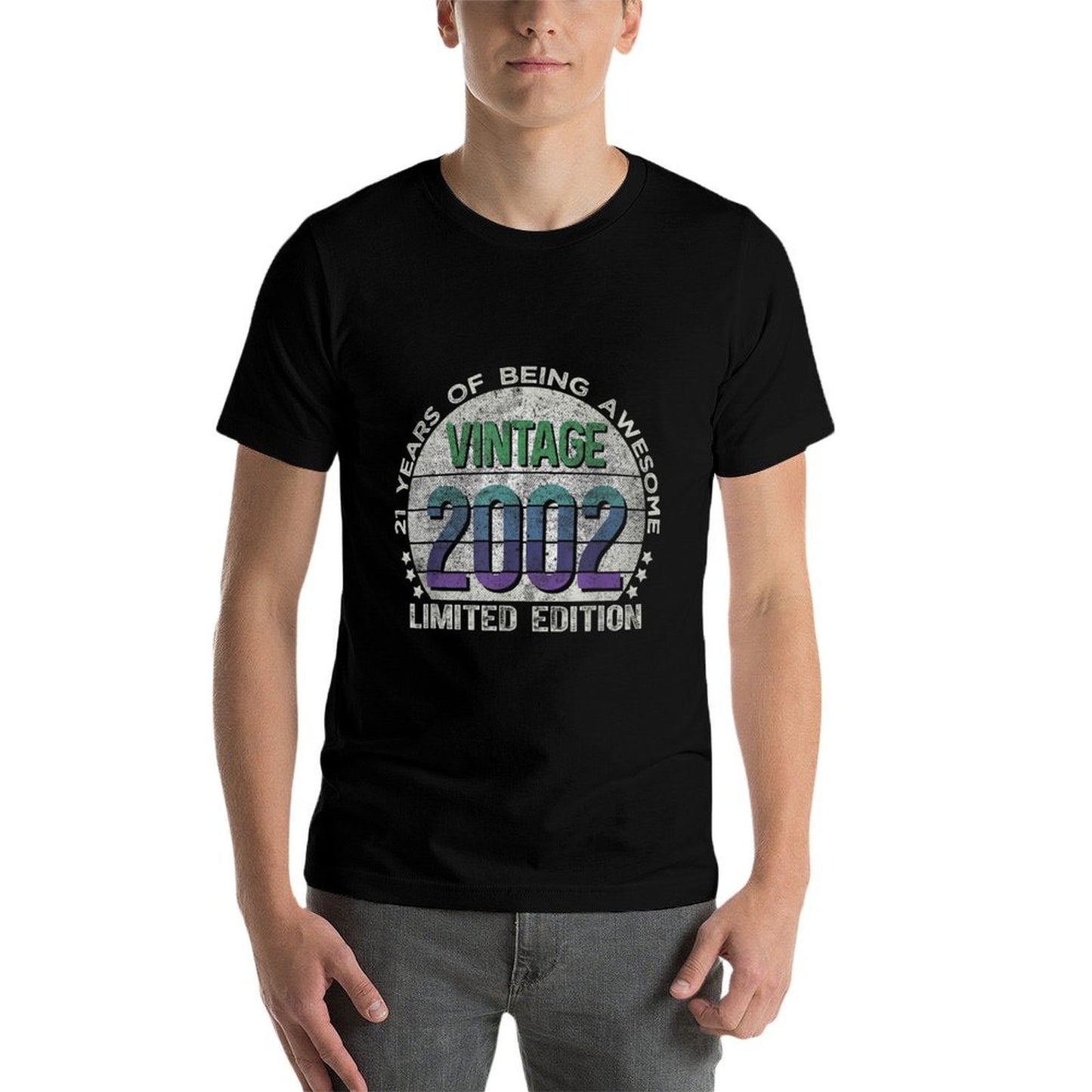 Vintage 2002 21 Year Old Gifts Limited Edition 21st Birthday Durable T-Shirt