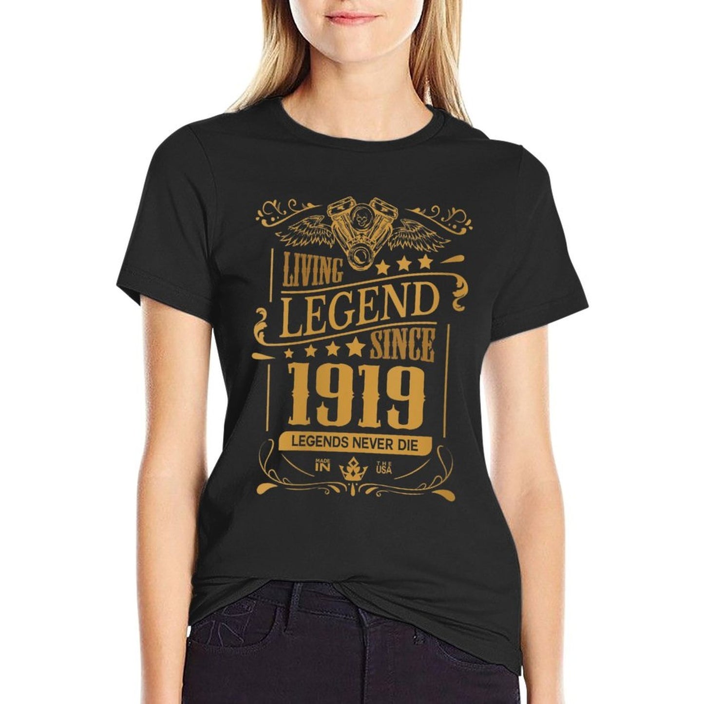 Womens 100th Birthday Gift Men Women Age 100 Grandpa Grandma Lightweight T-Shirt