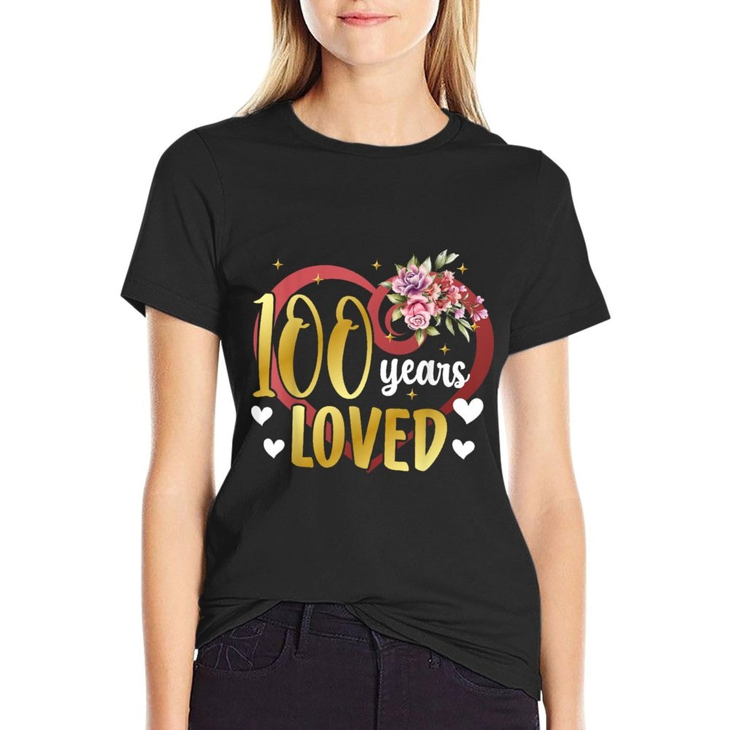 100 Years Loved 100 Year Old It's My 100th Birthday Moisture-wicking T-Shirt