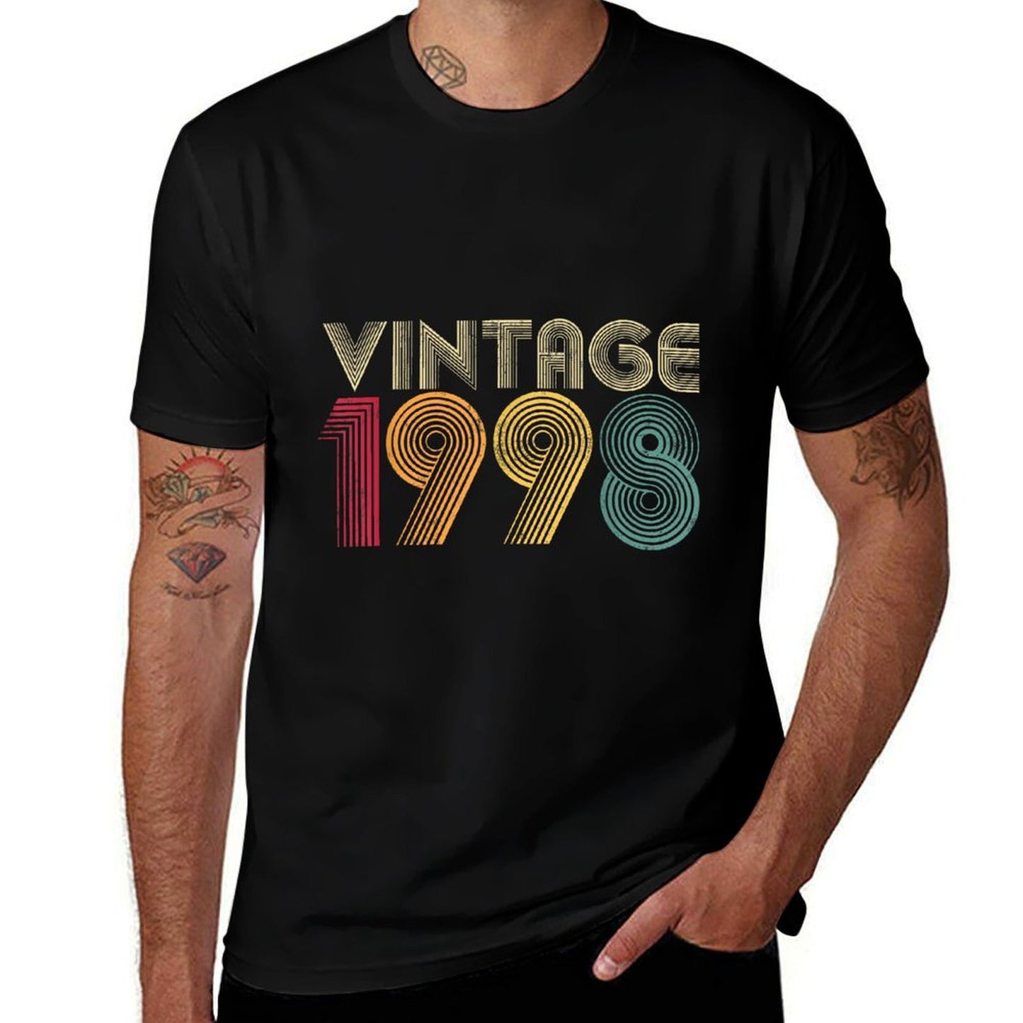27th Birthday Gift Classic 1998 Vintage Men Women 27 Years Polyester Blend T-Shirt