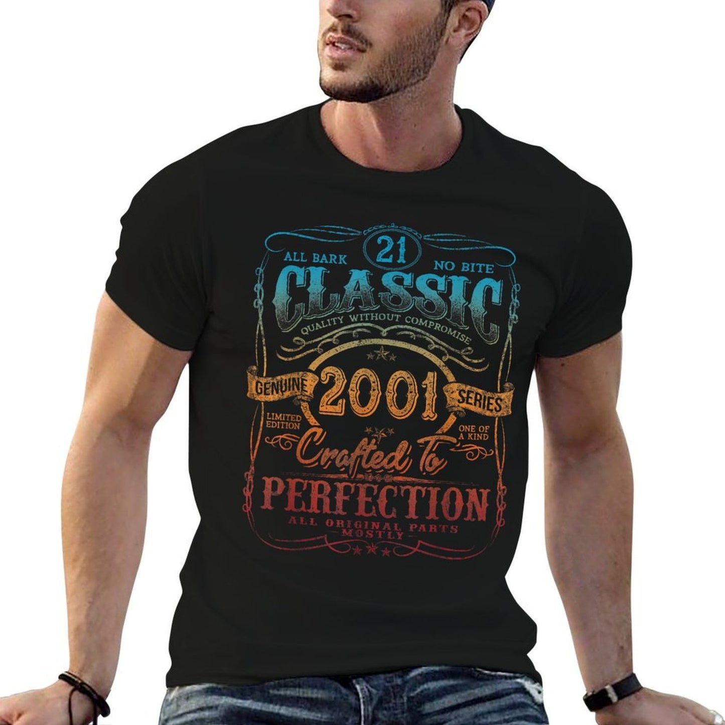 Vintage 2001 Limited Edition 21 Year Old 21st Birthday Soft T-Shirt