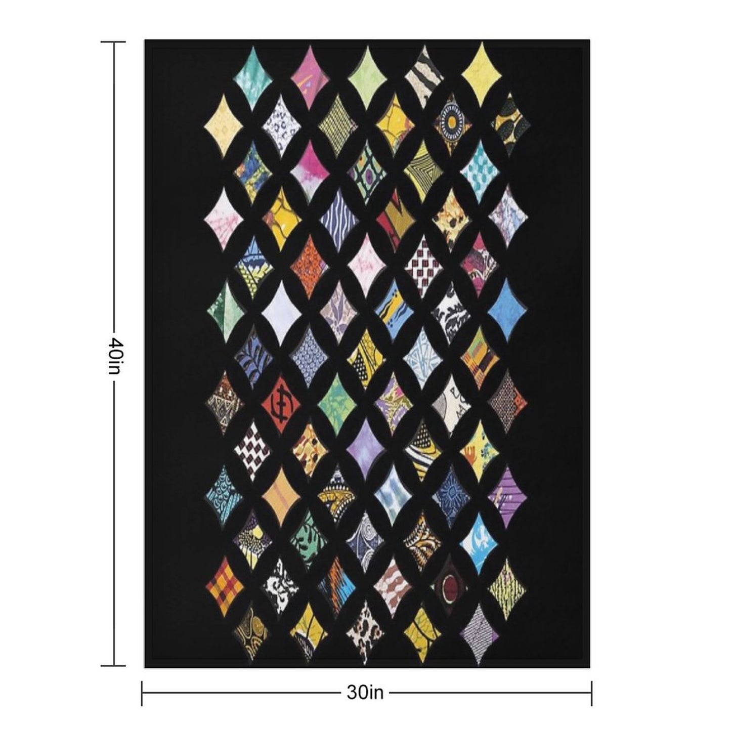 Vintage Patchwork - Old Style Wrinkle-free Throw Blanket