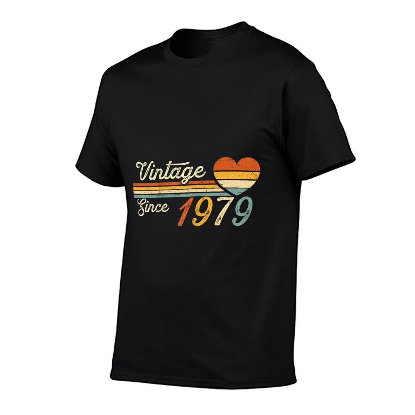 Vintage Born in 1979 Birthday Ladies Heathered Texture T-Shirt