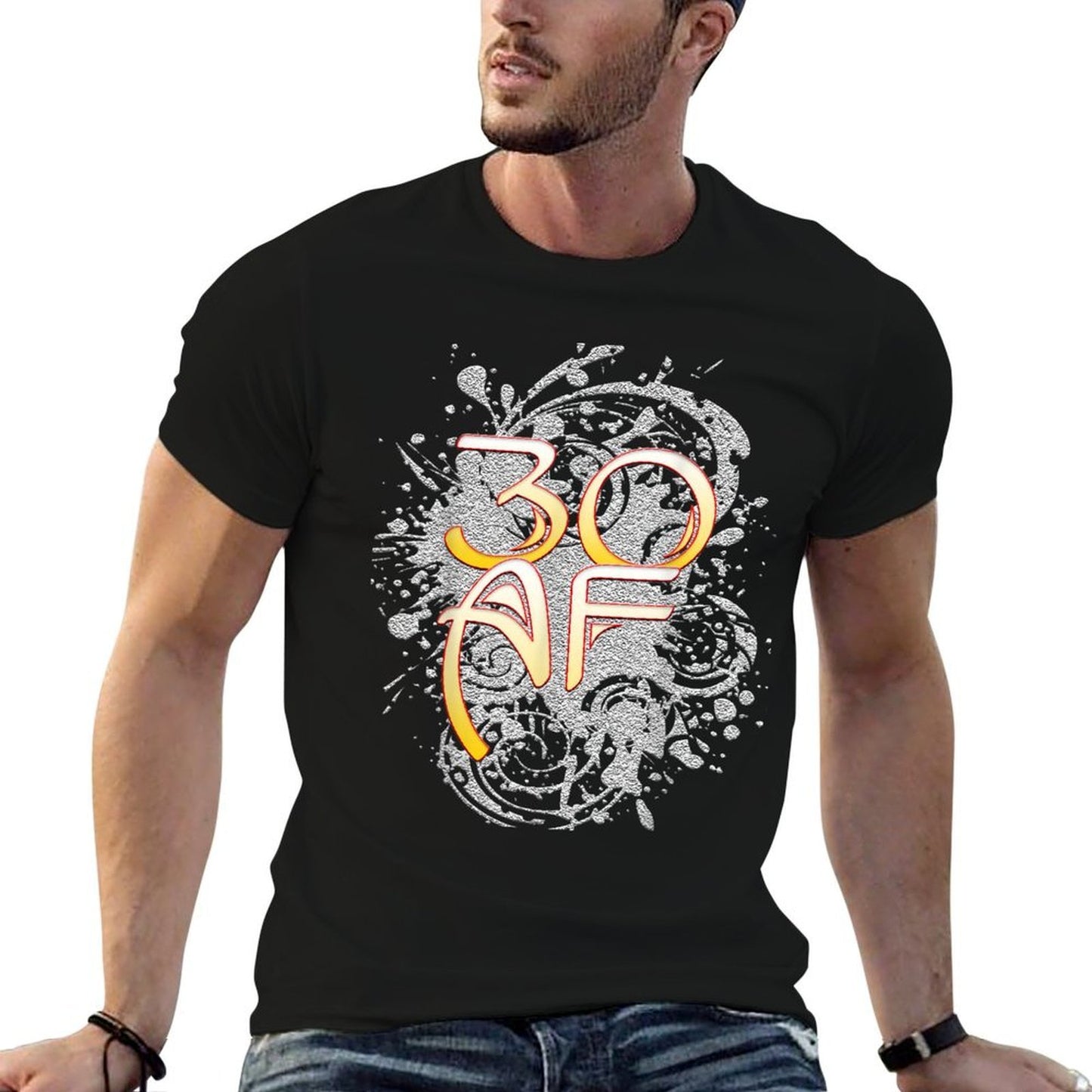 30 AF 30th Birthday Gift Gifts Men Women 30th Birthday Polyester Blend T-Shirt