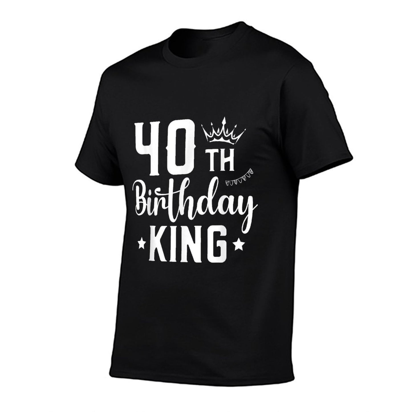 40 Year Old Birthday King Husband 40th Birthday Graphic-printed T-Shirt