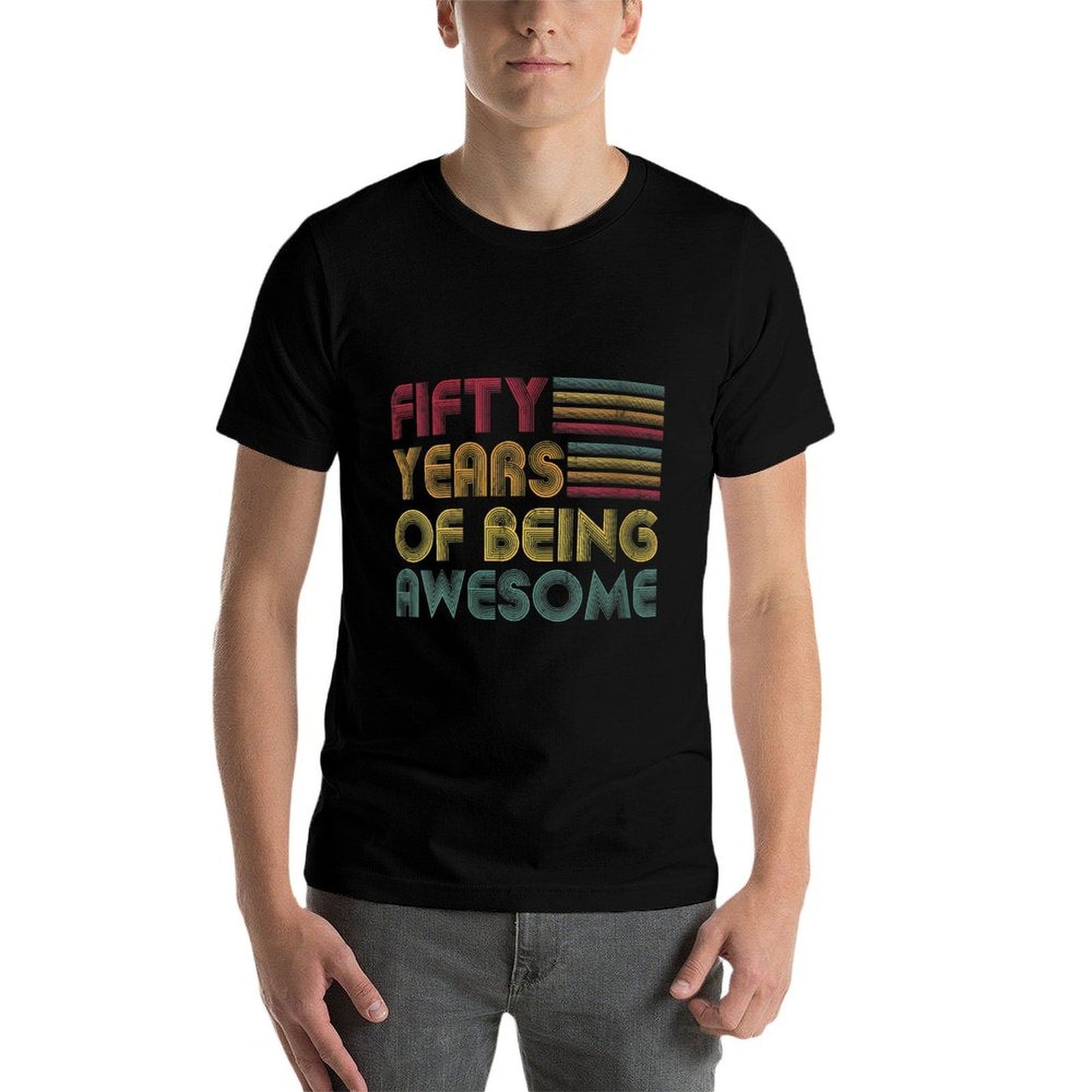 Womens 50 Fifty Years Of Being Awesome 1970 50th Birthday Gift High-quality Stitching T-Shirt