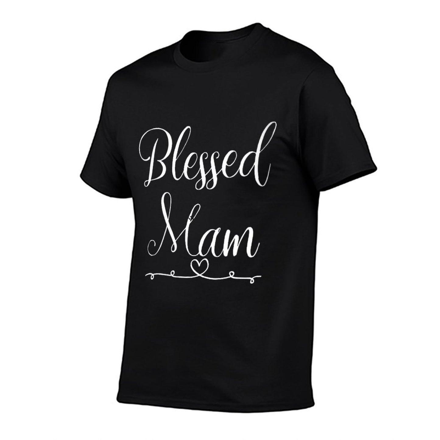 Womens Blessed Mam Rolled Sleeves T-Shirt