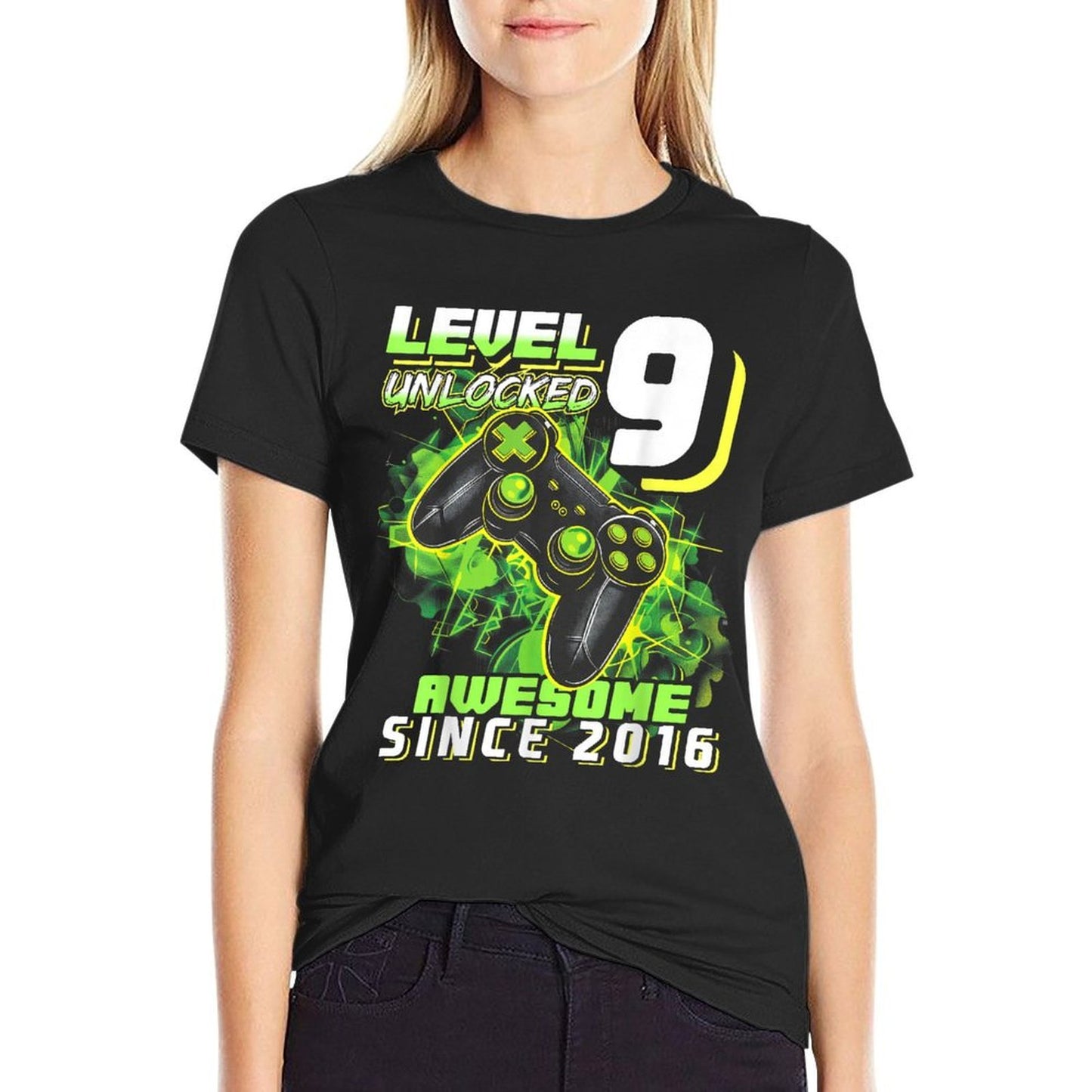 9th Birthday Boy Level 9 Gamer 9 Year Video Game Party Classic T-Shirt