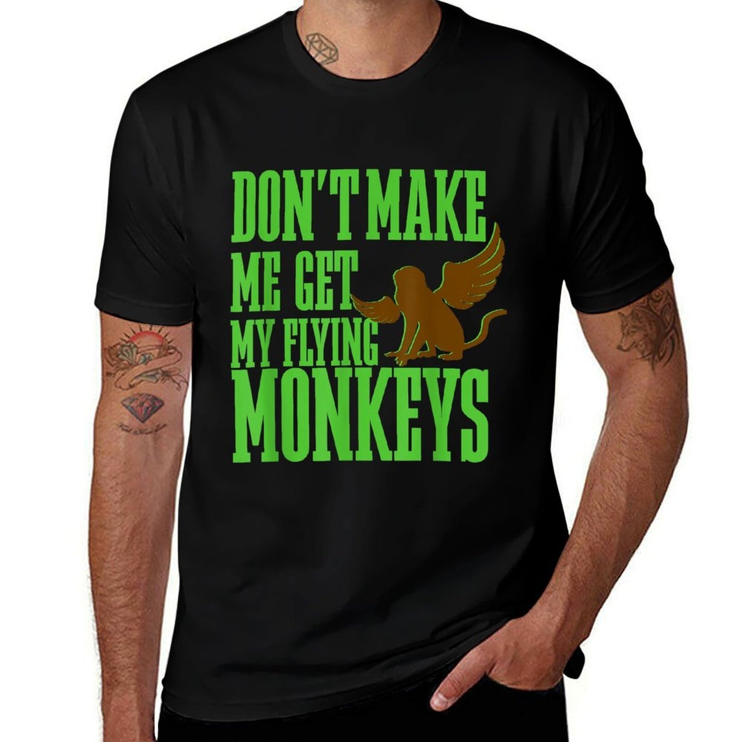 Wizard of OZ Wicked Witch Get My Flying Monkeys Easy-care T-Shirt