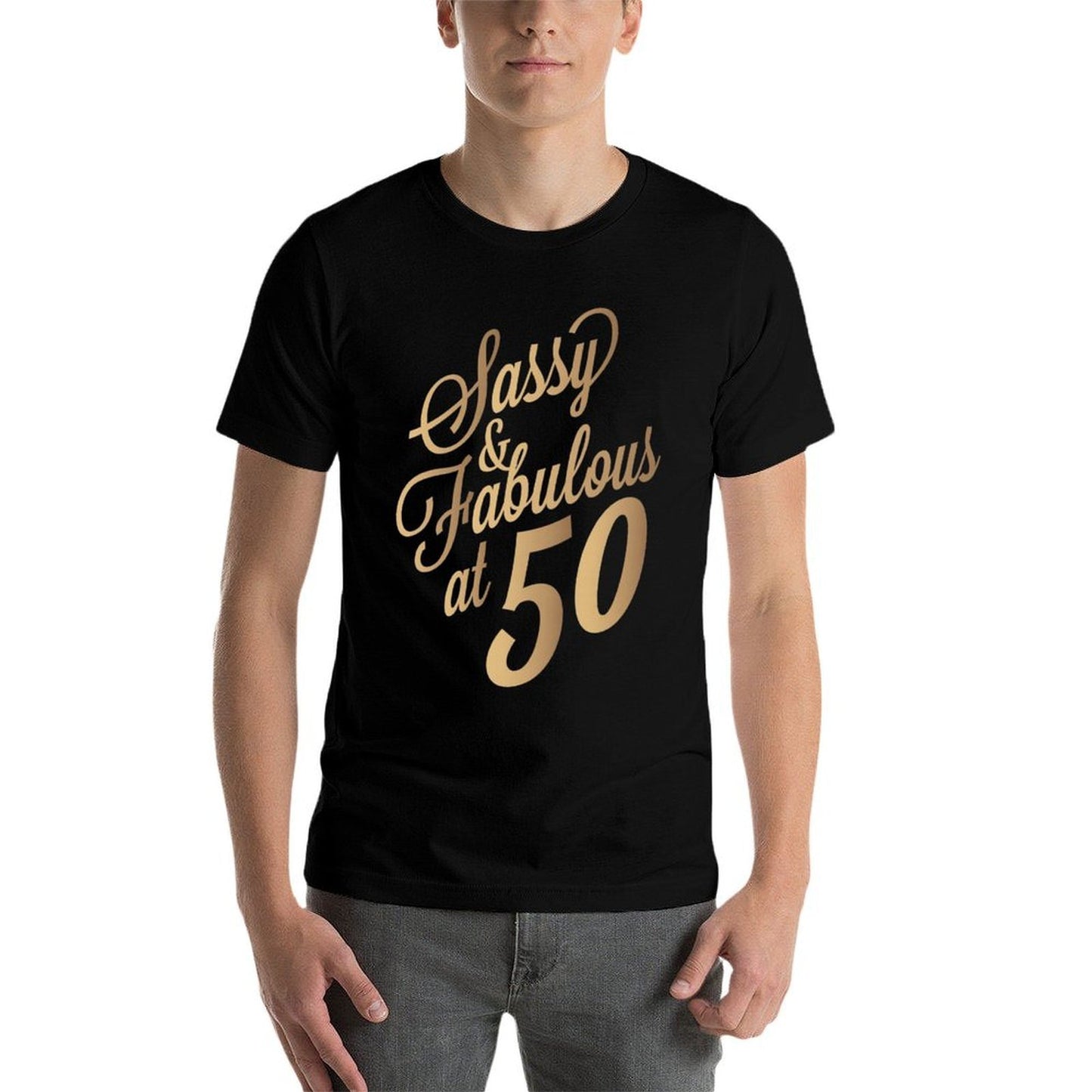 Womens Sassy And Fabulous At 50 Year Old Women 50th Birthday Gifts Premium Odor-resistant T-Shirt