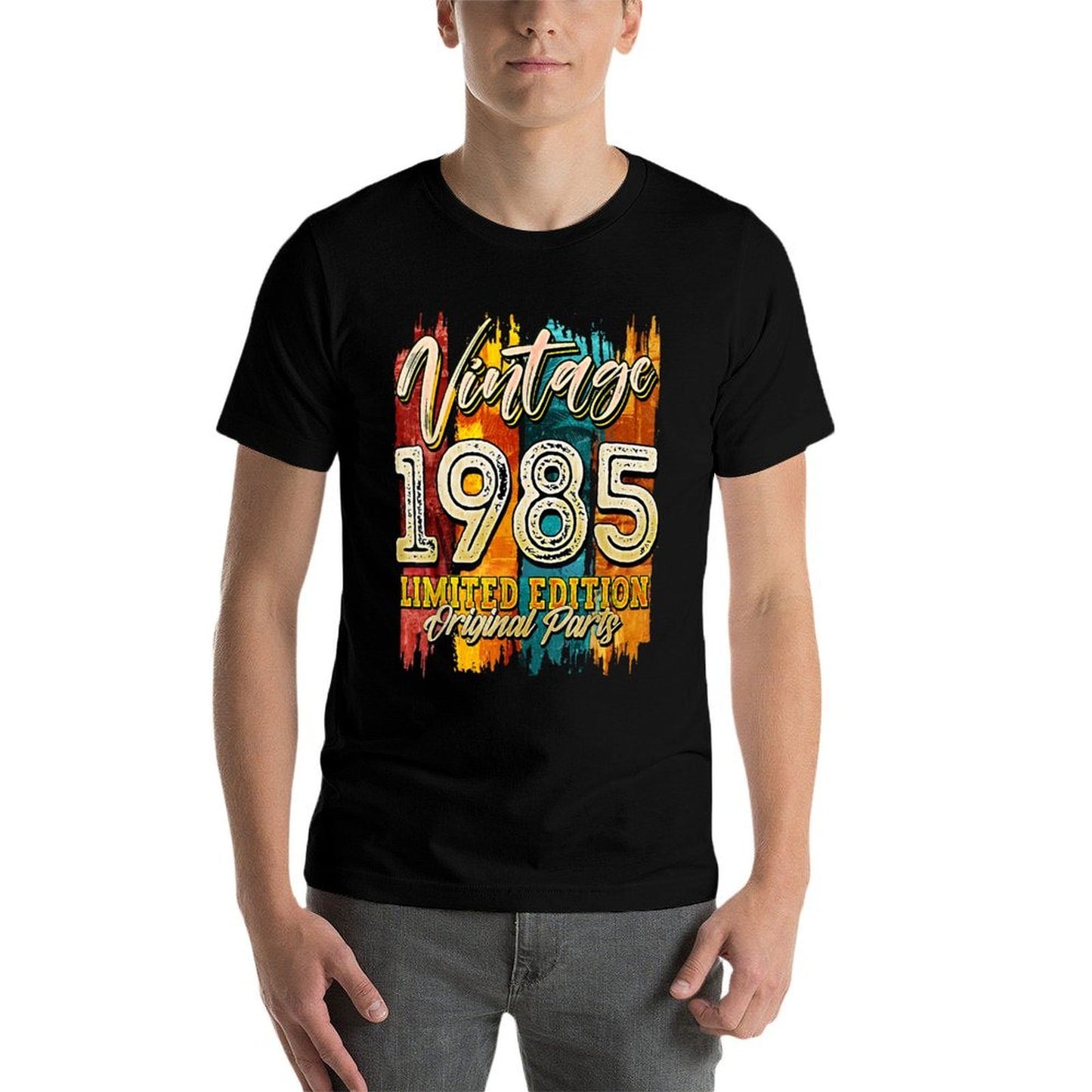 Vintage 1985 Limited Edition Original Parts 40 Year Birthday Graphic-printed T-Shirt