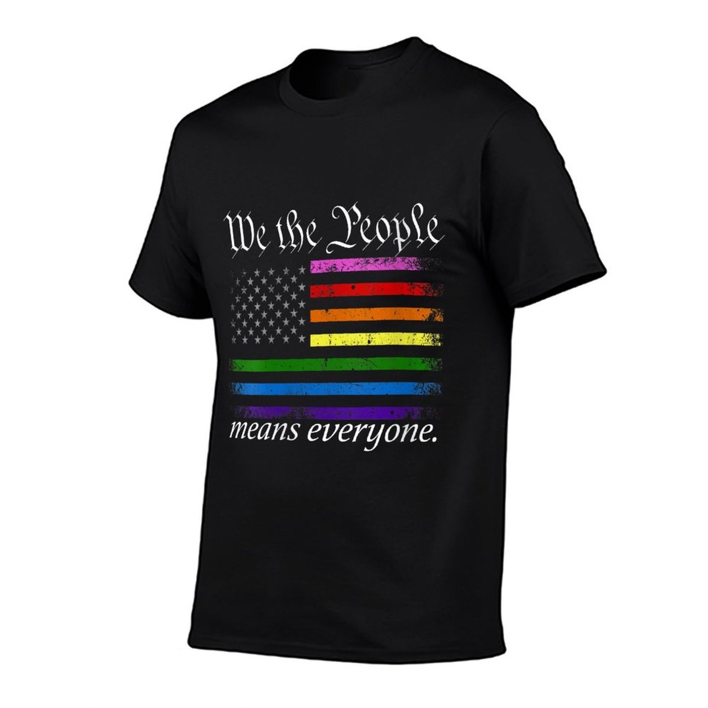 Womens We The People Means Everyone Usa Lgbt Equality Slim-fit Cut T-Shirt