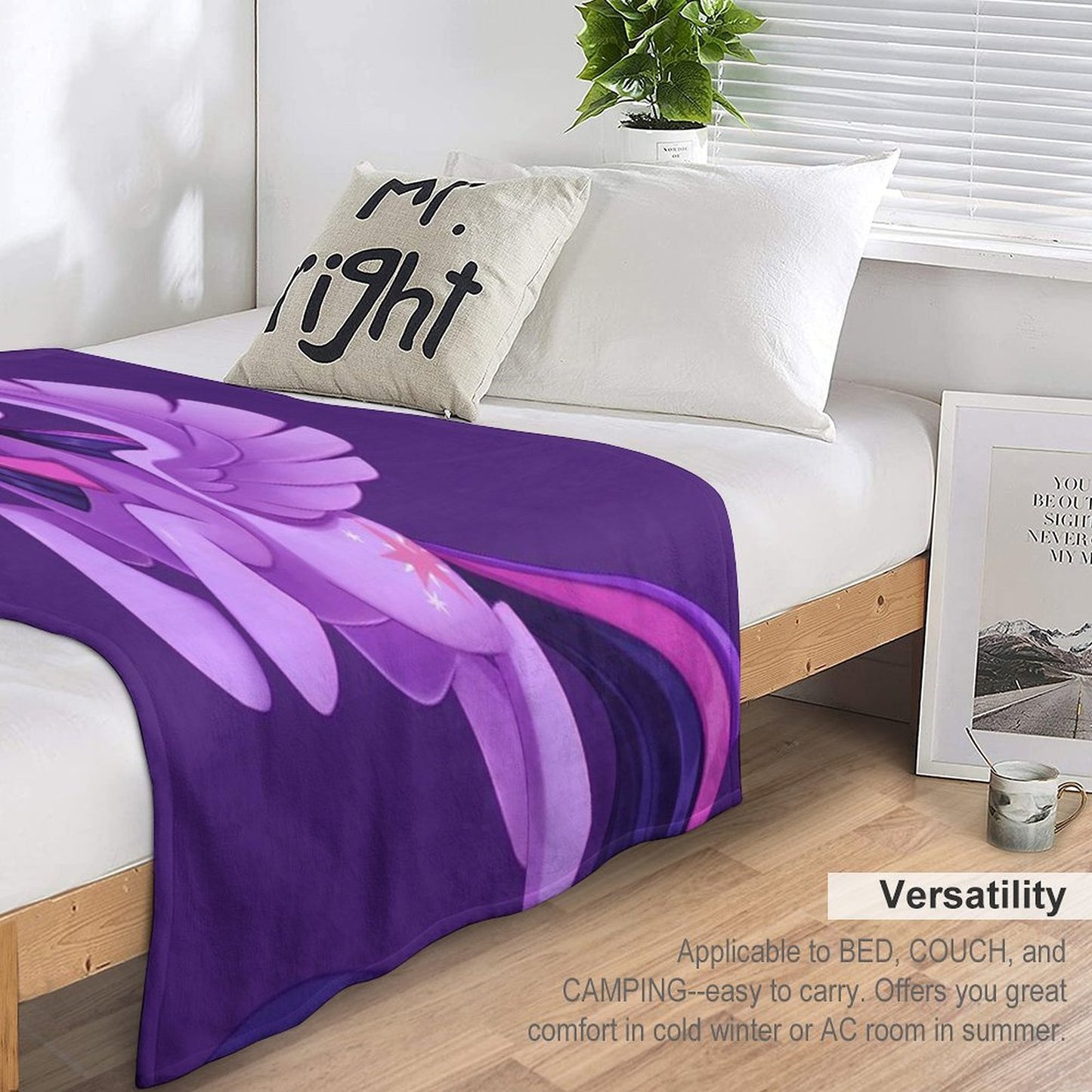 Twilight Sparkle Machine-washable Throw Blanket