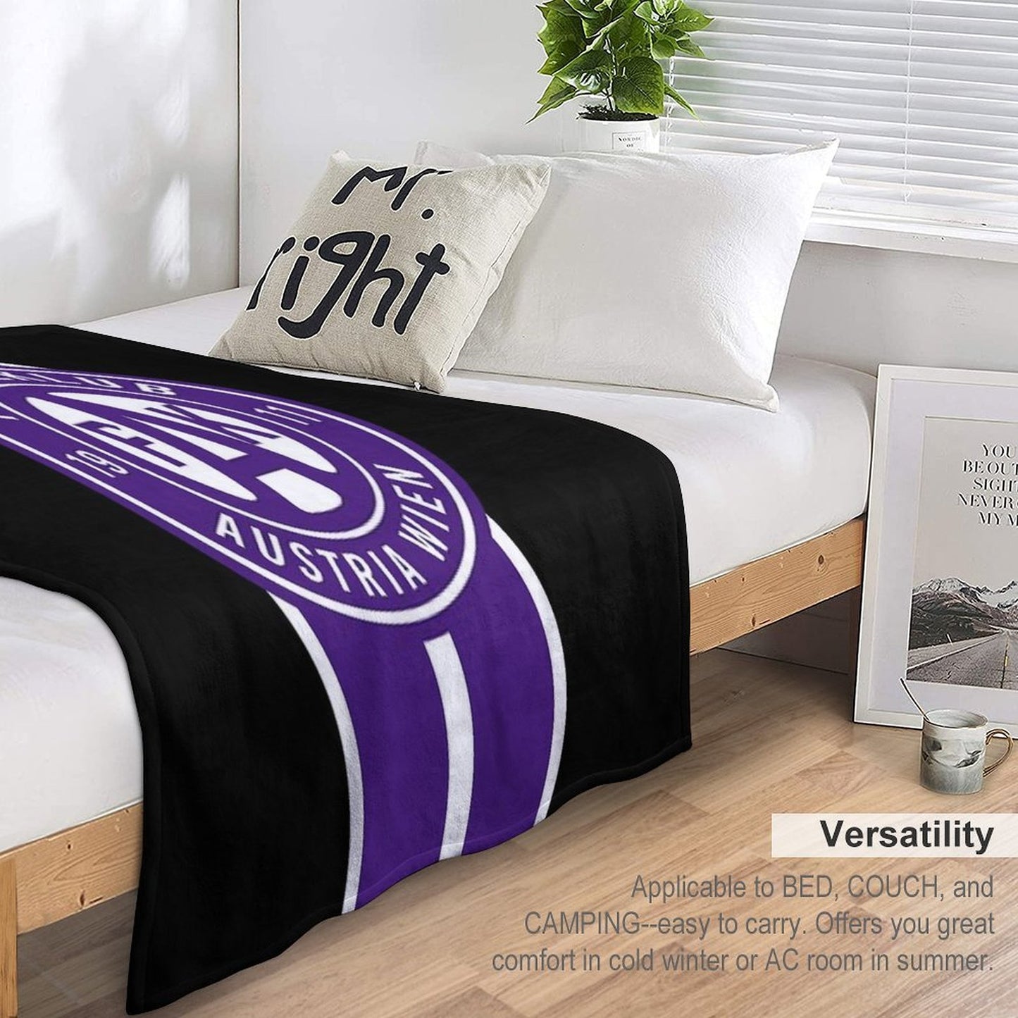 Austria Footbal Fans Ultras Hooligans Vienna Wien Compact Throw Blanket