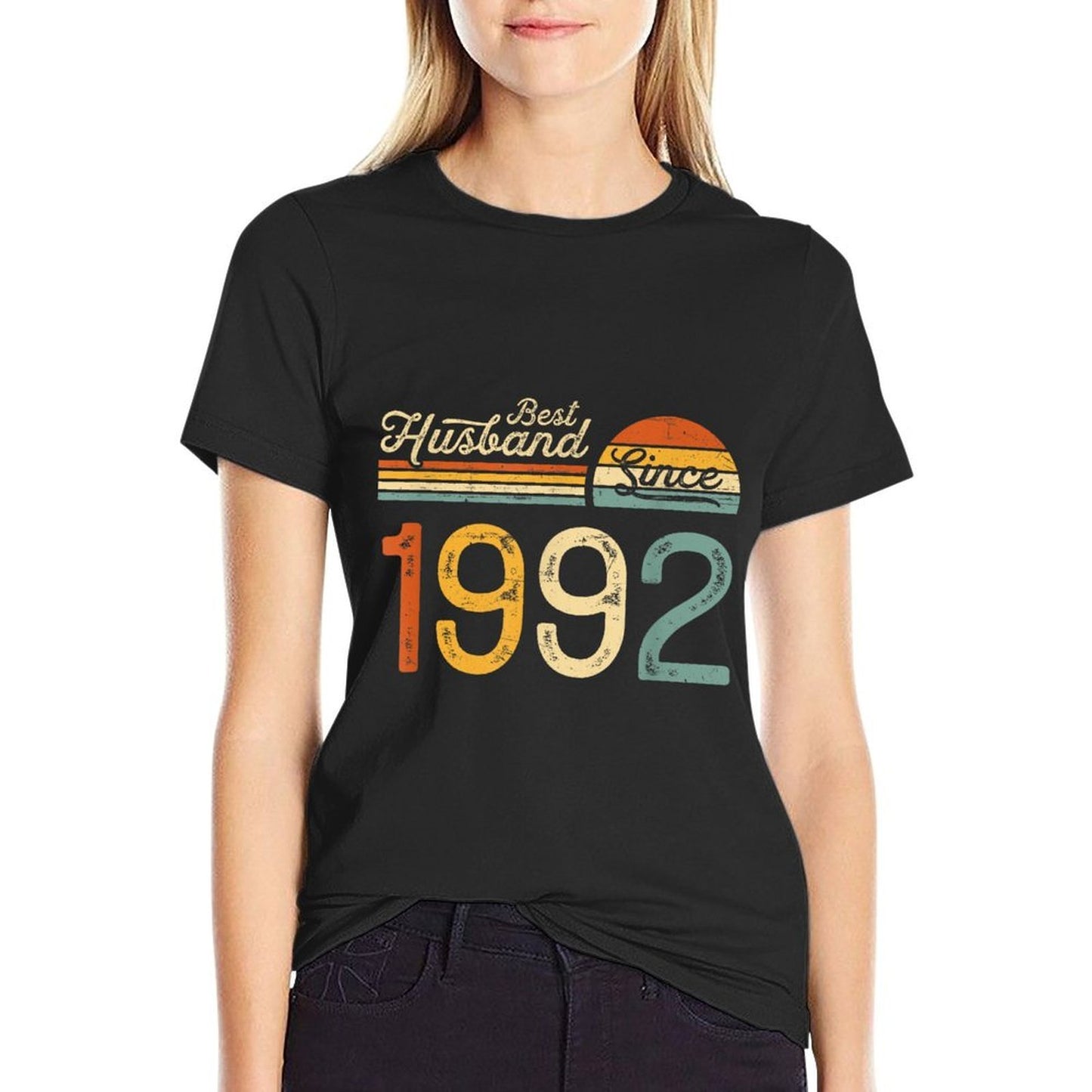 33rd Wedding Anniversary 33 Years - Best Husband Since 1992 Relaxed-fit T-Shirt