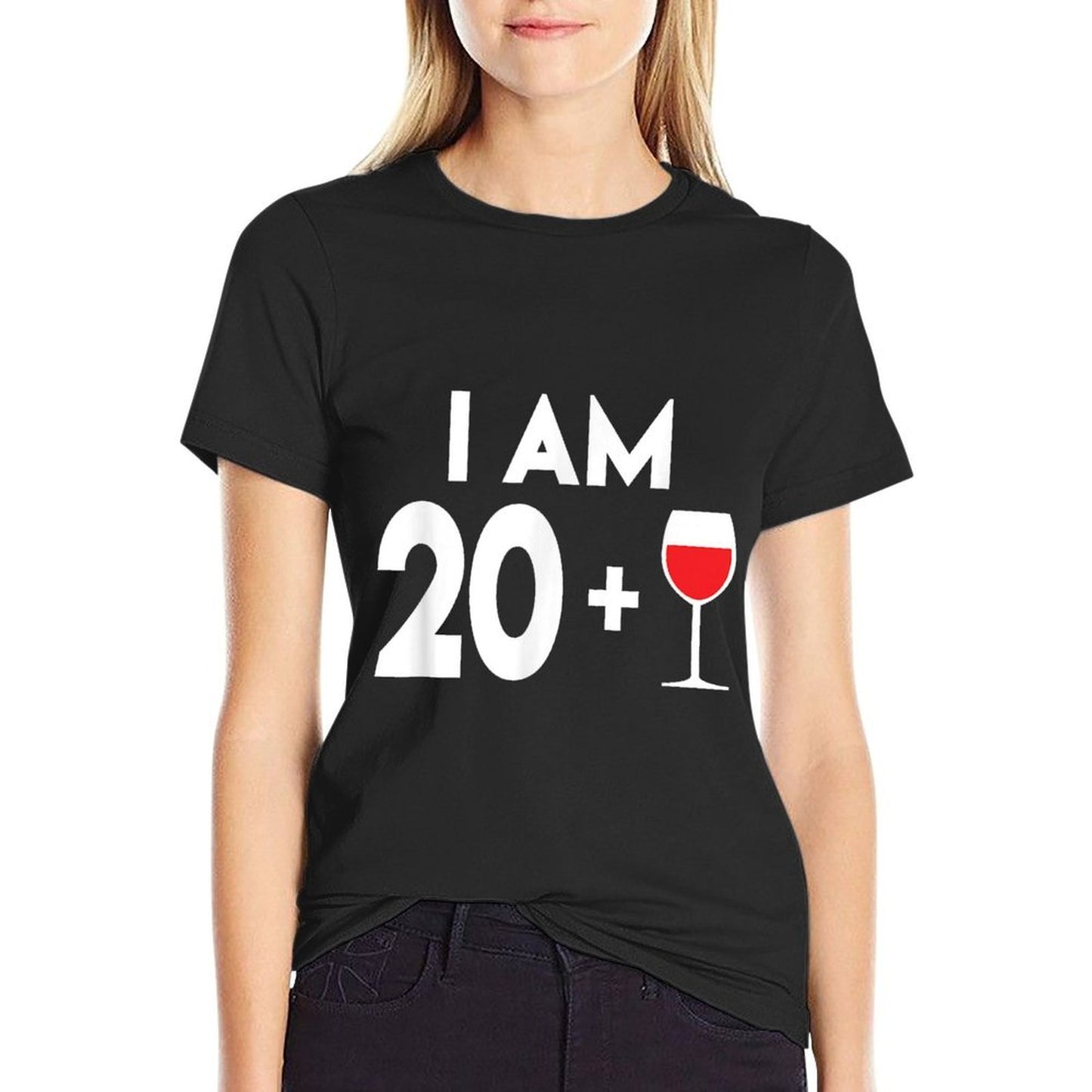 21st Birthday Wine, 21 Years Old Wine Fade-proof Color T-Shirt