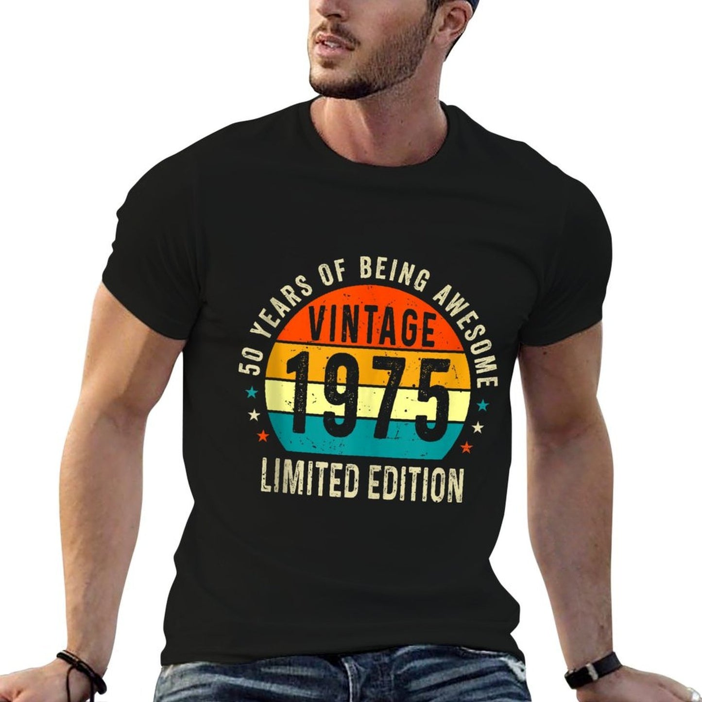 Vintage 1975 Limited Edition 50 Years Old 50th Birthday Classic T-Shirt