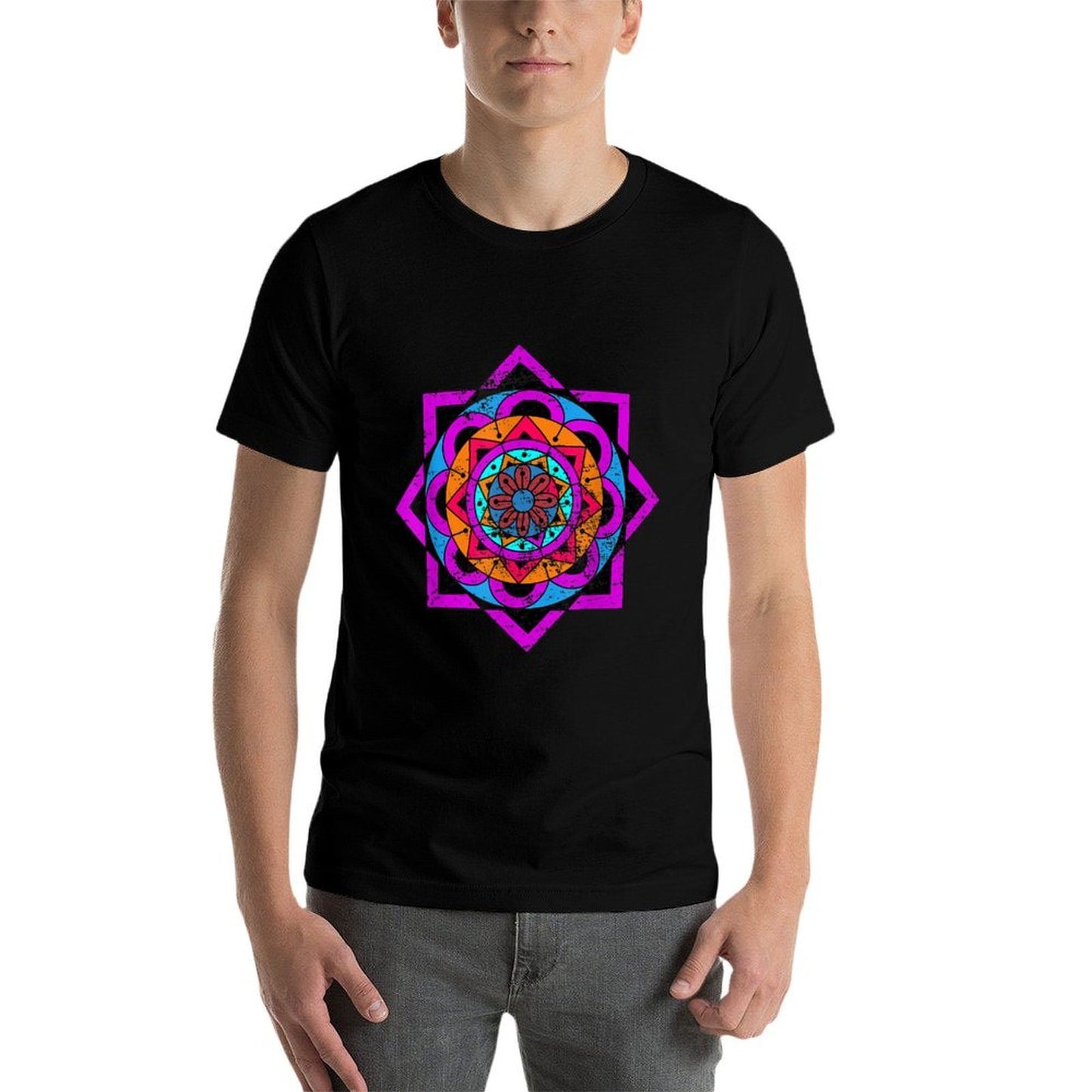 Yoga Spiritual Flow Mandala Stretchy T-Shirt