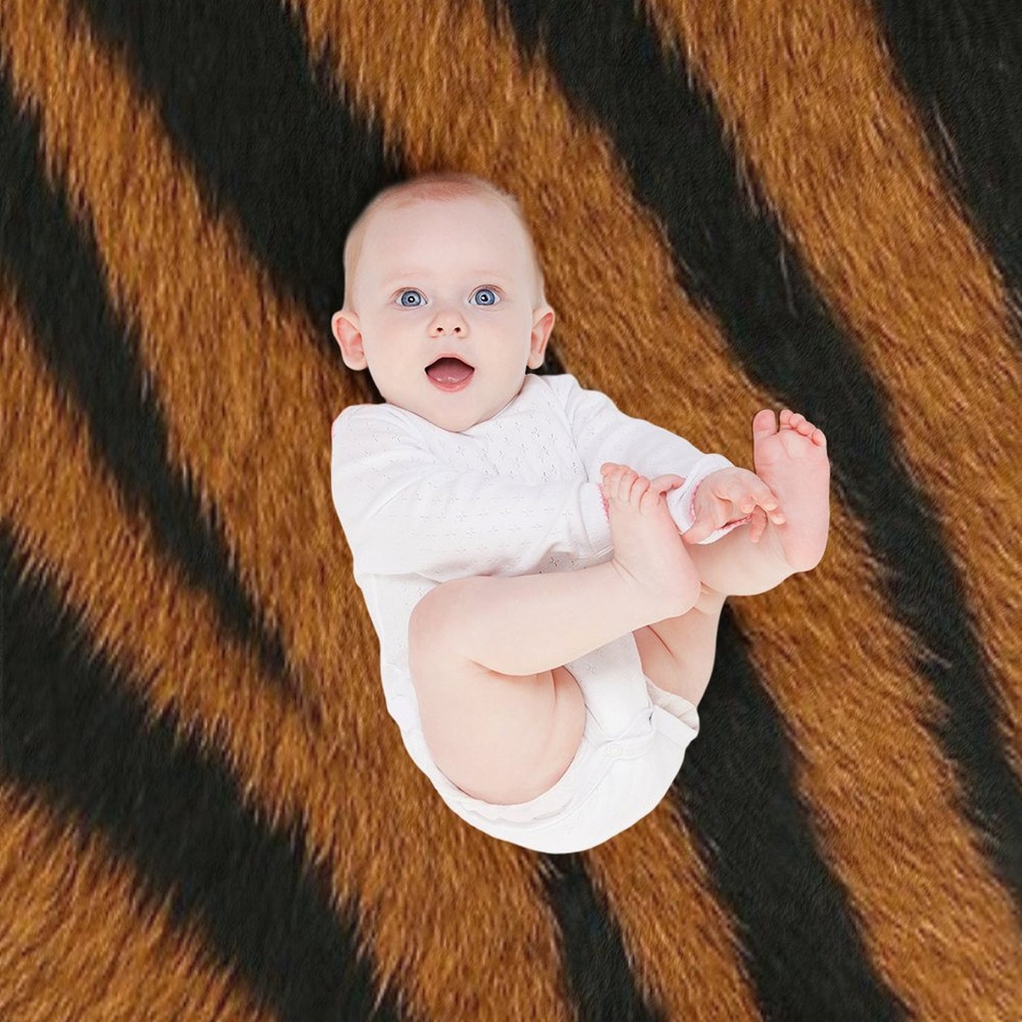 Tiger Skin Wrinkle-free Throw Blanket
