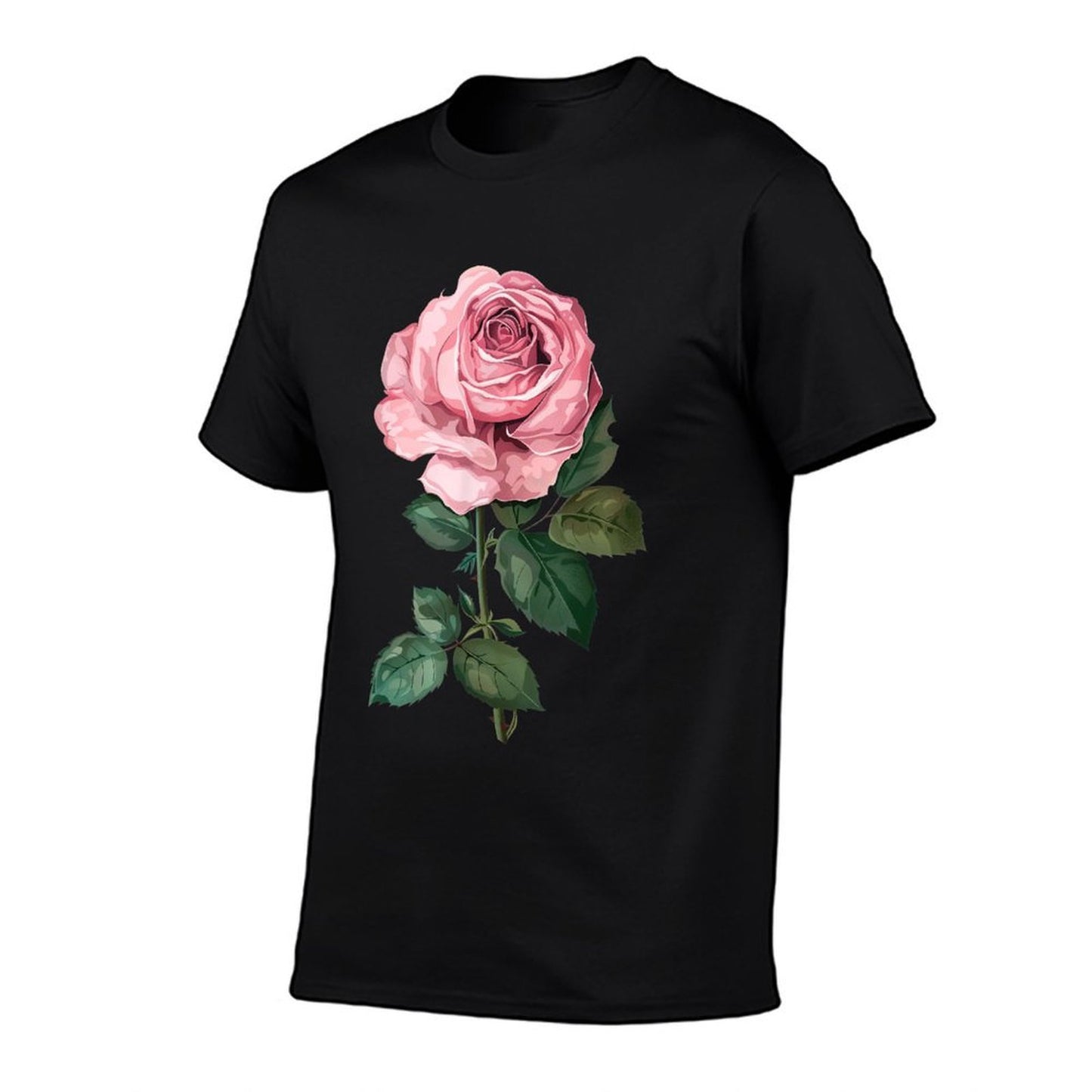 199 Flowers Rose Graphic, Small, Black Wrinkle-resistant T-Shirt
