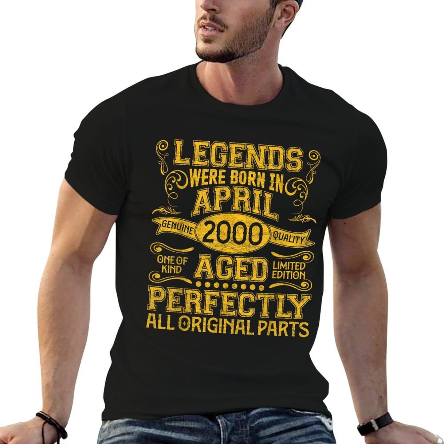 25 Years Old Legends Were Born In April 2000 25th Birthday Affordable Price T-Shirt