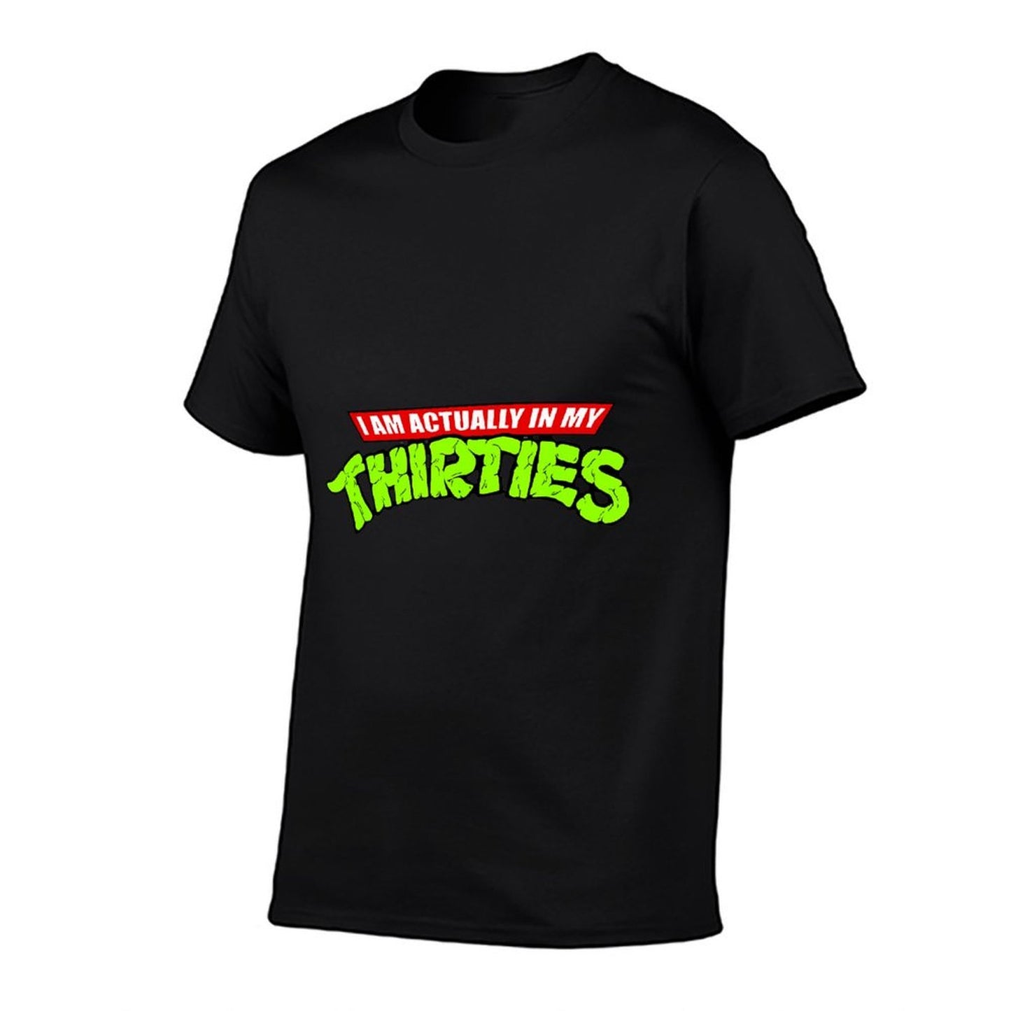 Vintage Quote Funny Actually In My Thirties Retro Meme Eco-friendly Material T-Shirt