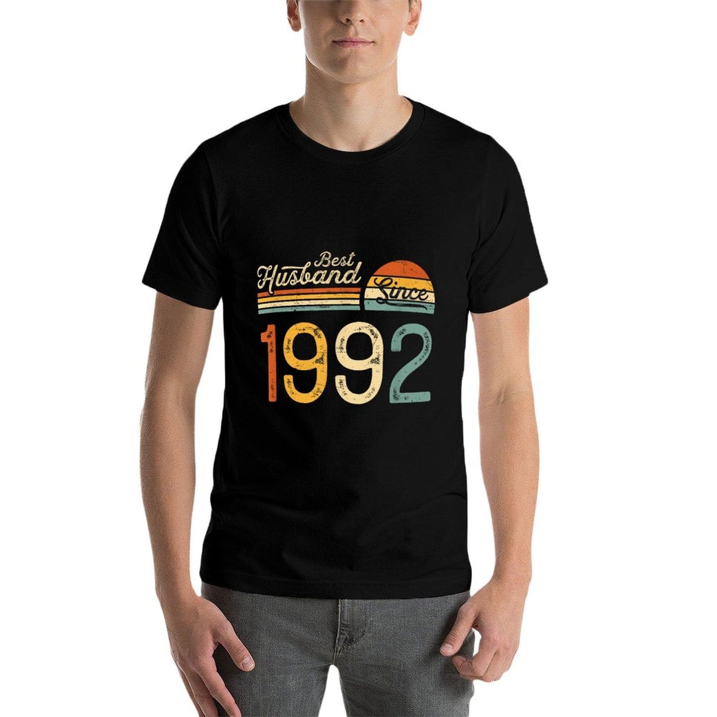 33rd Wedding Anniversary 33 Years - Best Husband Since 1992 Relaxed-fit T-Shirt