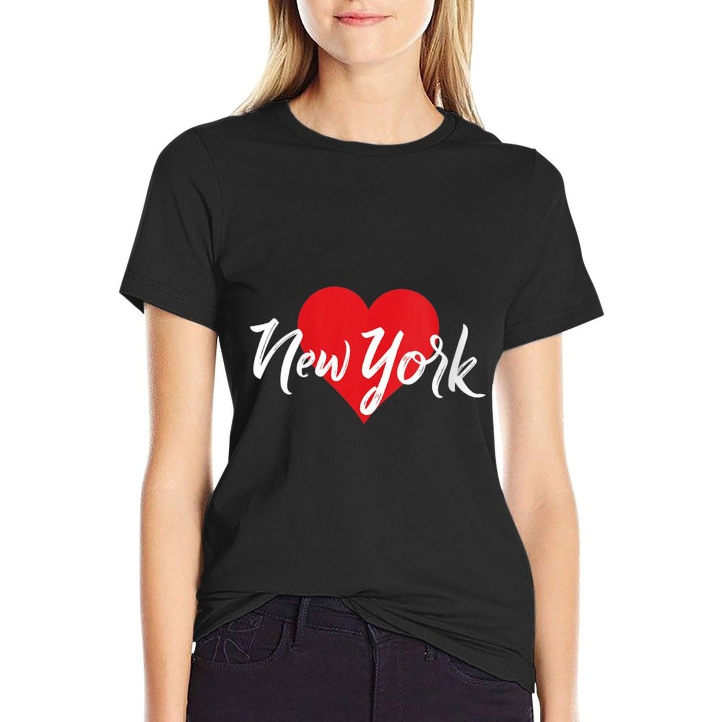 Womens I Love New York Tshirt For Women New Yorker Lover Gift Idea Durable T-Shirt