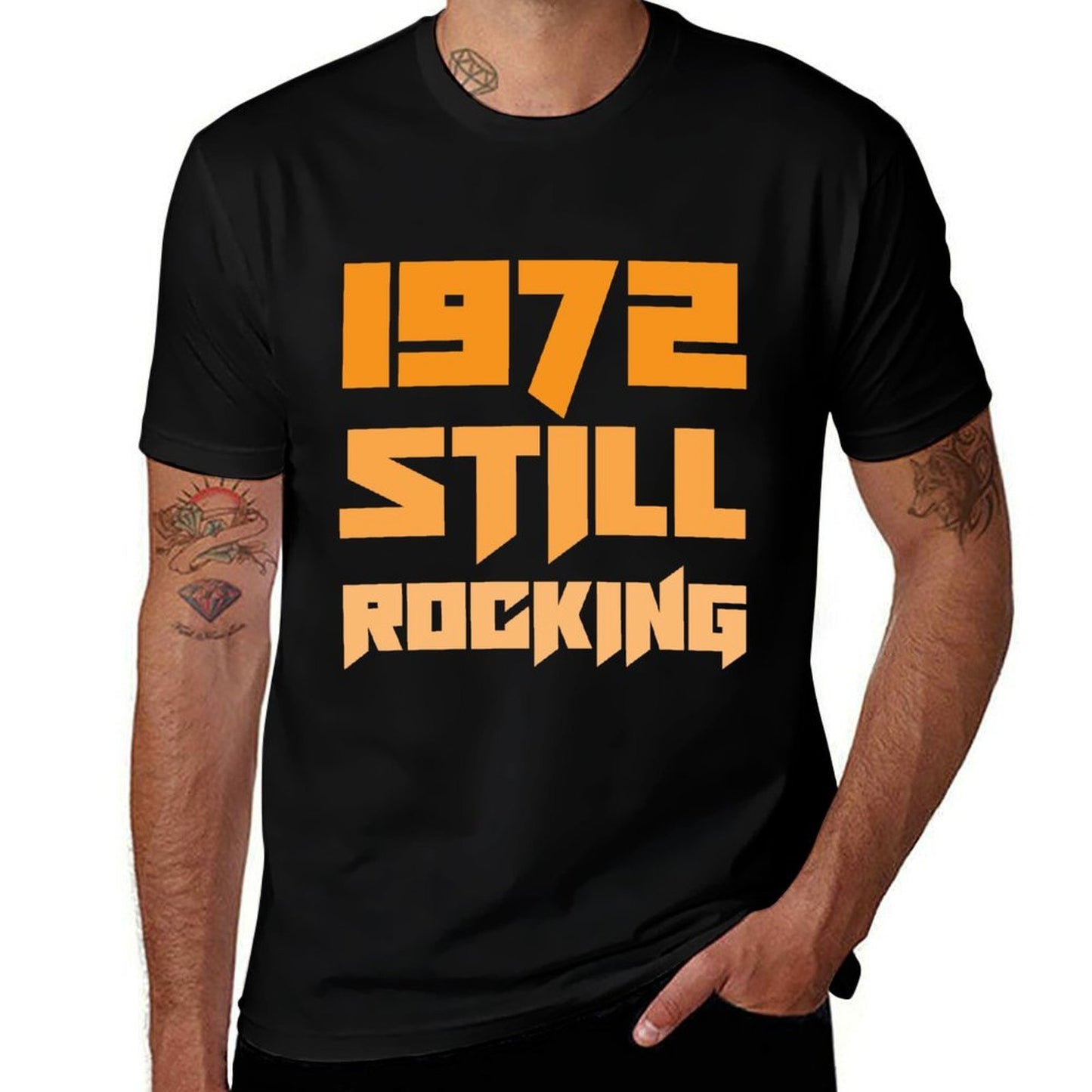 1972 Still Rocking Birthday Funny Vintage 50th Birthday Slim-fit Cut T-Shirt